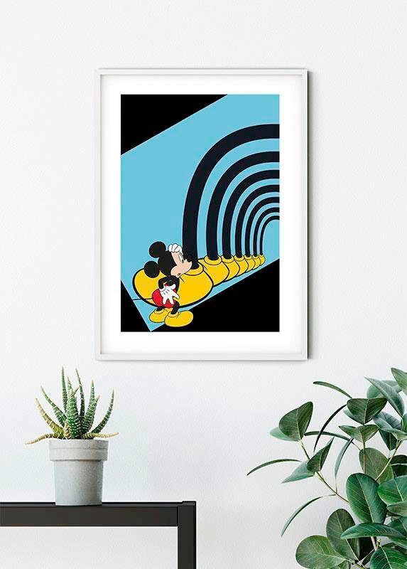 Komar Bild »Mickey Mouse Foot Tunnel«, Disney, (1 St.), Wandbild zur Dekoration im Kinderzimmer - ohne Rahmen