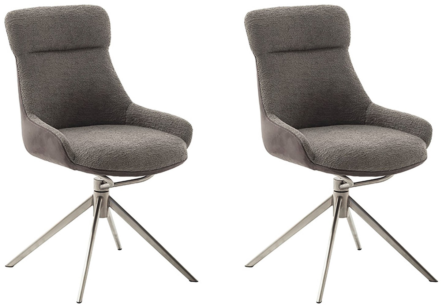 MCA furniture Esszimmerstuhl "PELION", Feingewebe, (2er-Set), drehbar 360, günstig online kaufen