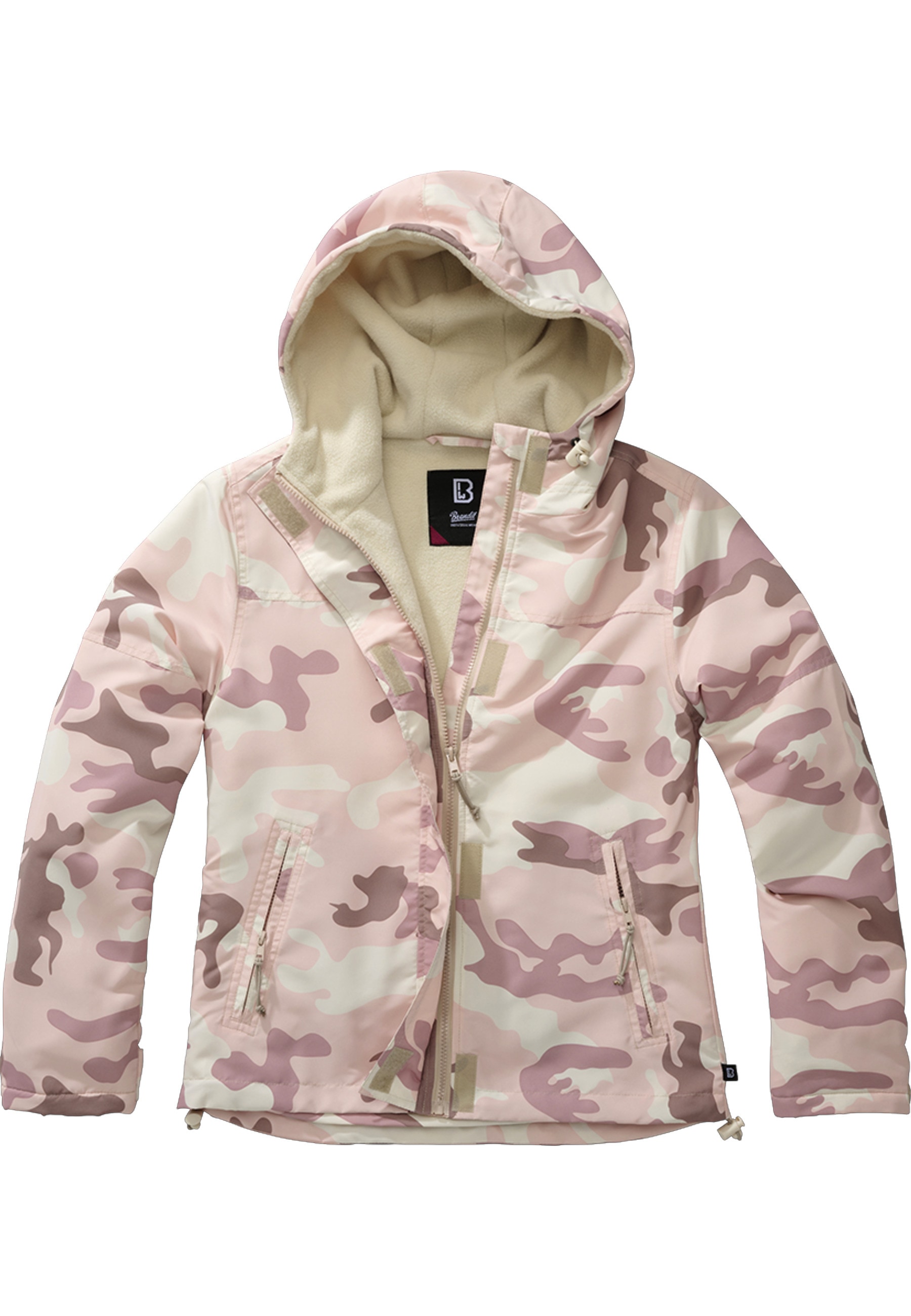 Brandit Allwetterjacke "Brandit Damen Ladies Windbreaker Frontzip" 1 Stk. tlg. mit Kapuze
