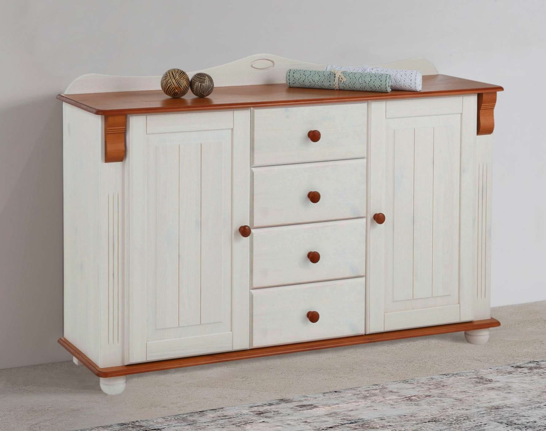 Home affaire Kommode "Sideboard, Anrichte, mit 3 Schubladen, 2 Türen" aus m günstig online kaufen