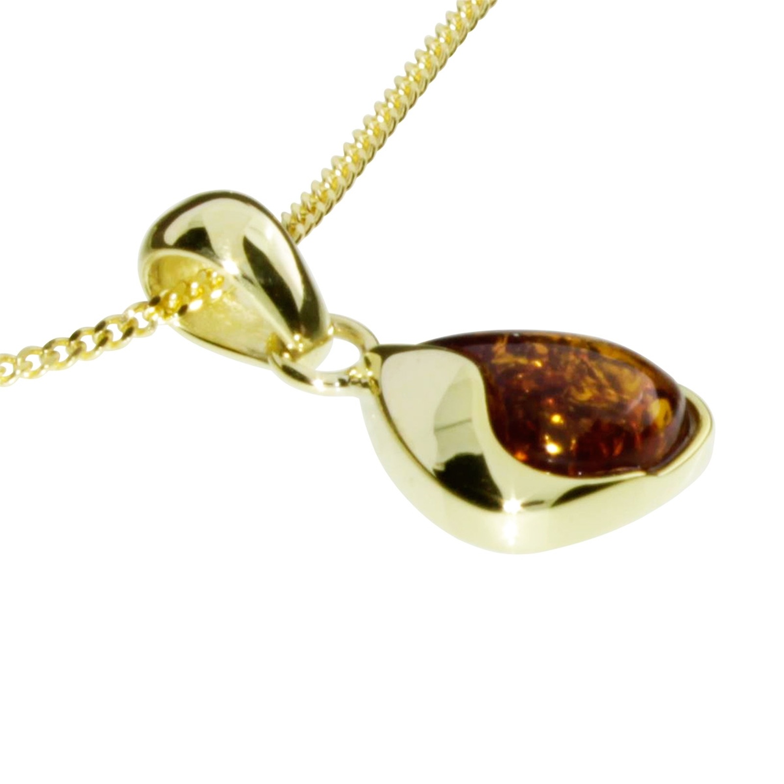 OSTSEE-SCHMUCK Kette mit Anhänger »Ostsee-Schmuck Kette mit Anhänger Jeska 20 mm«, (2 tlg.)