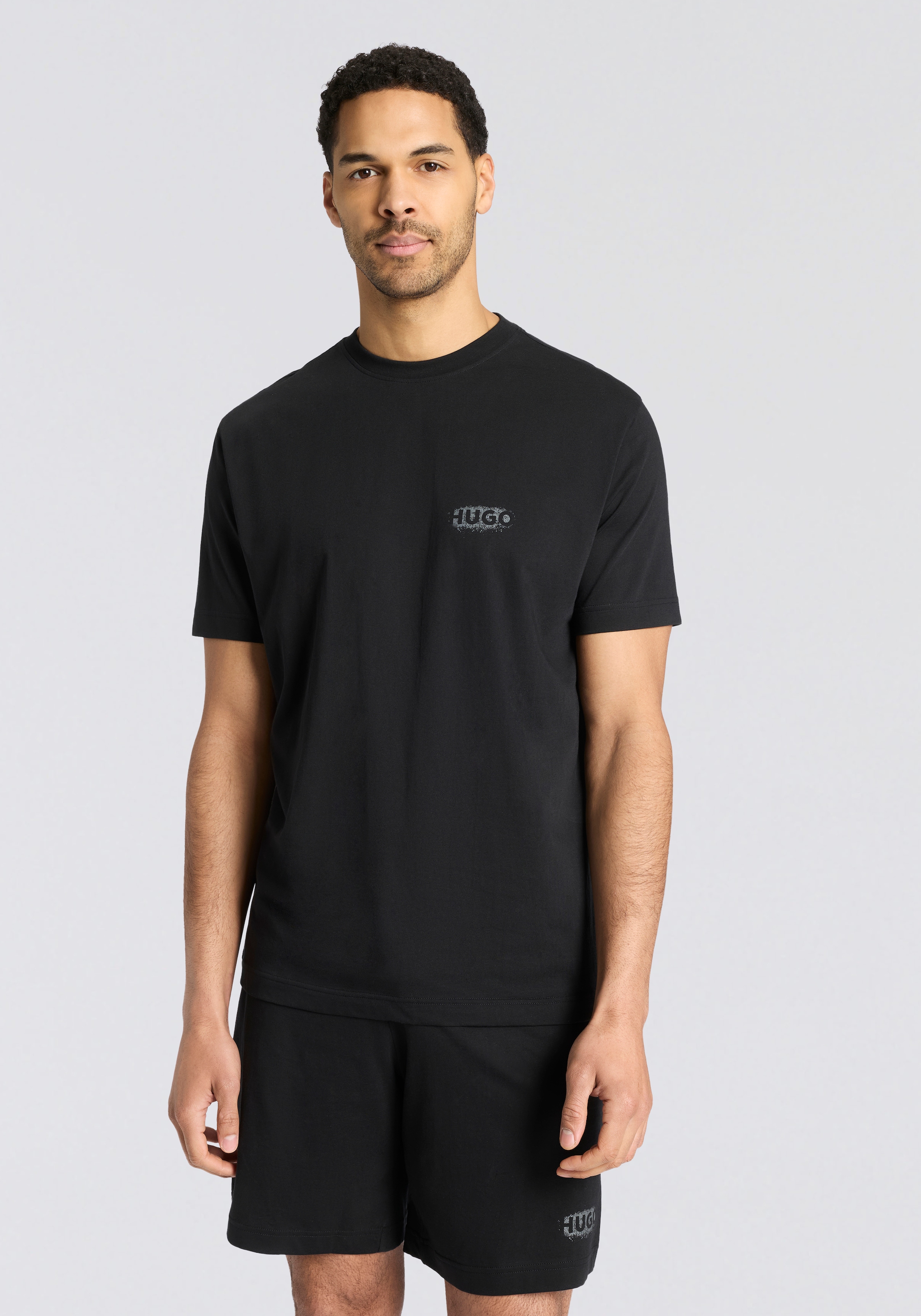HUGO Underwear Kurzarmshirt "SPRAY" Pyjama-Oberteil, relaxed fit günstig online kaufen