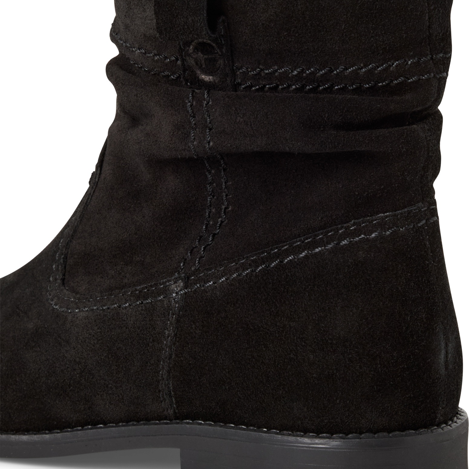 Tamaris Stiefelette, Blockabsatz, Boots mit Falten im slouchy Look