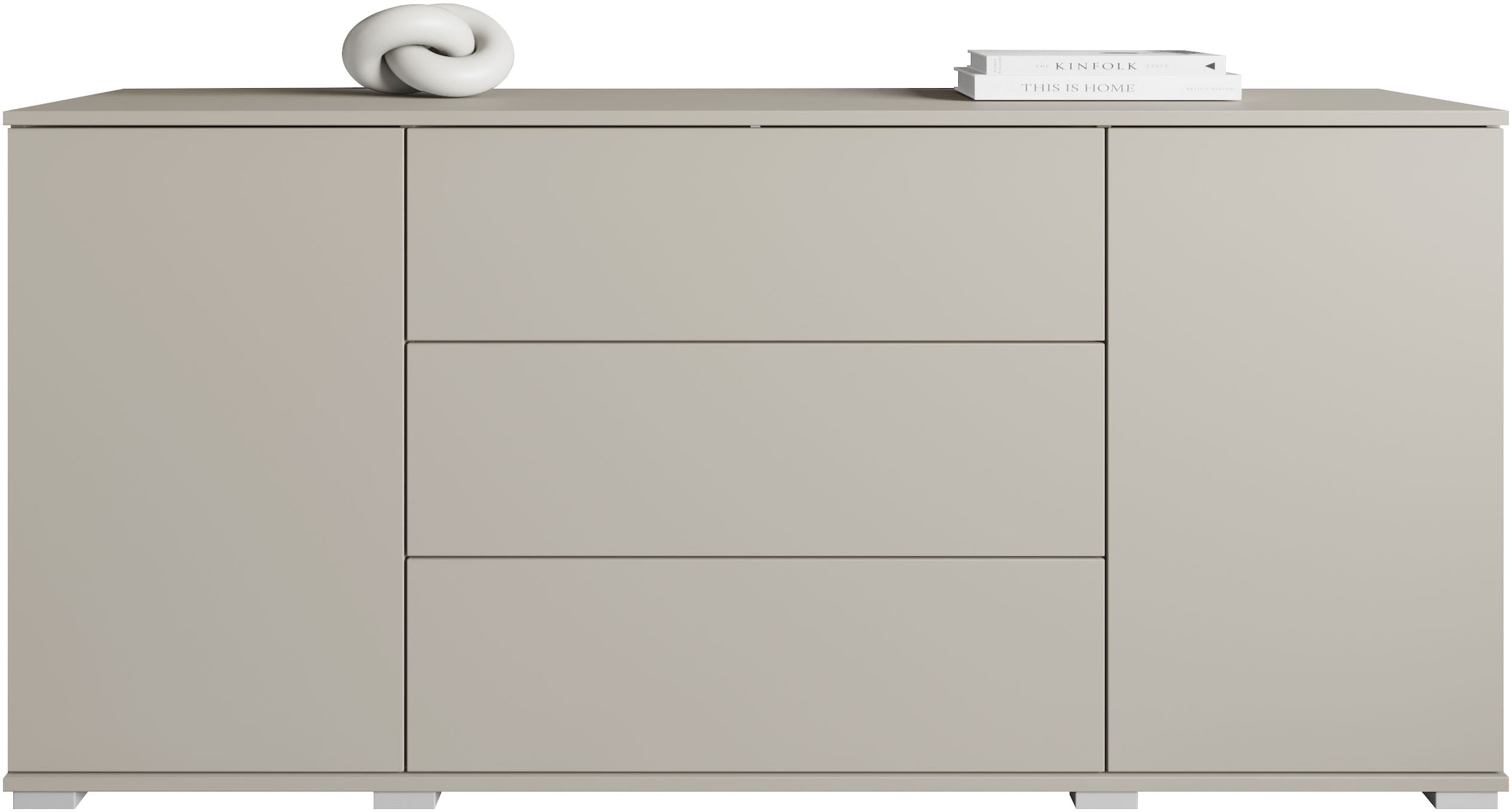 INOSIGN Sideboard »Kenia«, (1 St.), Modernes Sideboard mit 3 Schubladen und 4 Fächern, Breite 150 cm