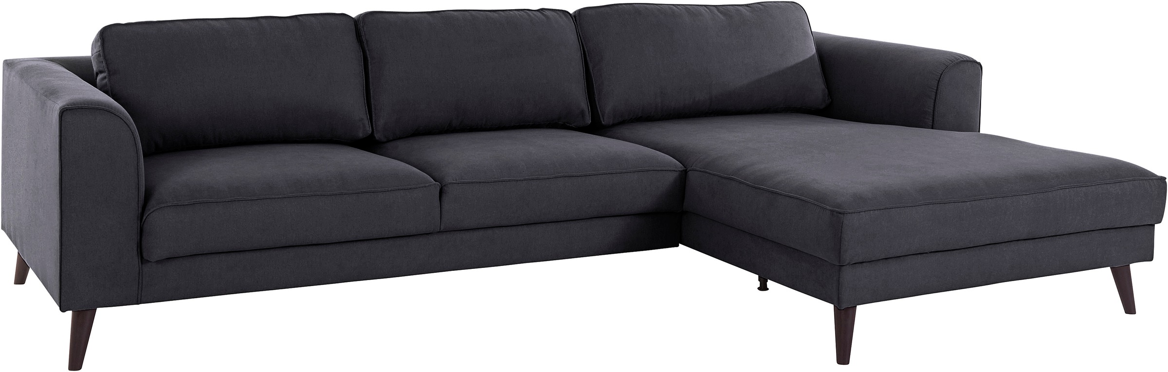 Thumbnail - Home affaire Ecksofa "Lumber Jack, elegant und bequem, Breite 280, hoher Fuß, L-Form" in moderner Optik