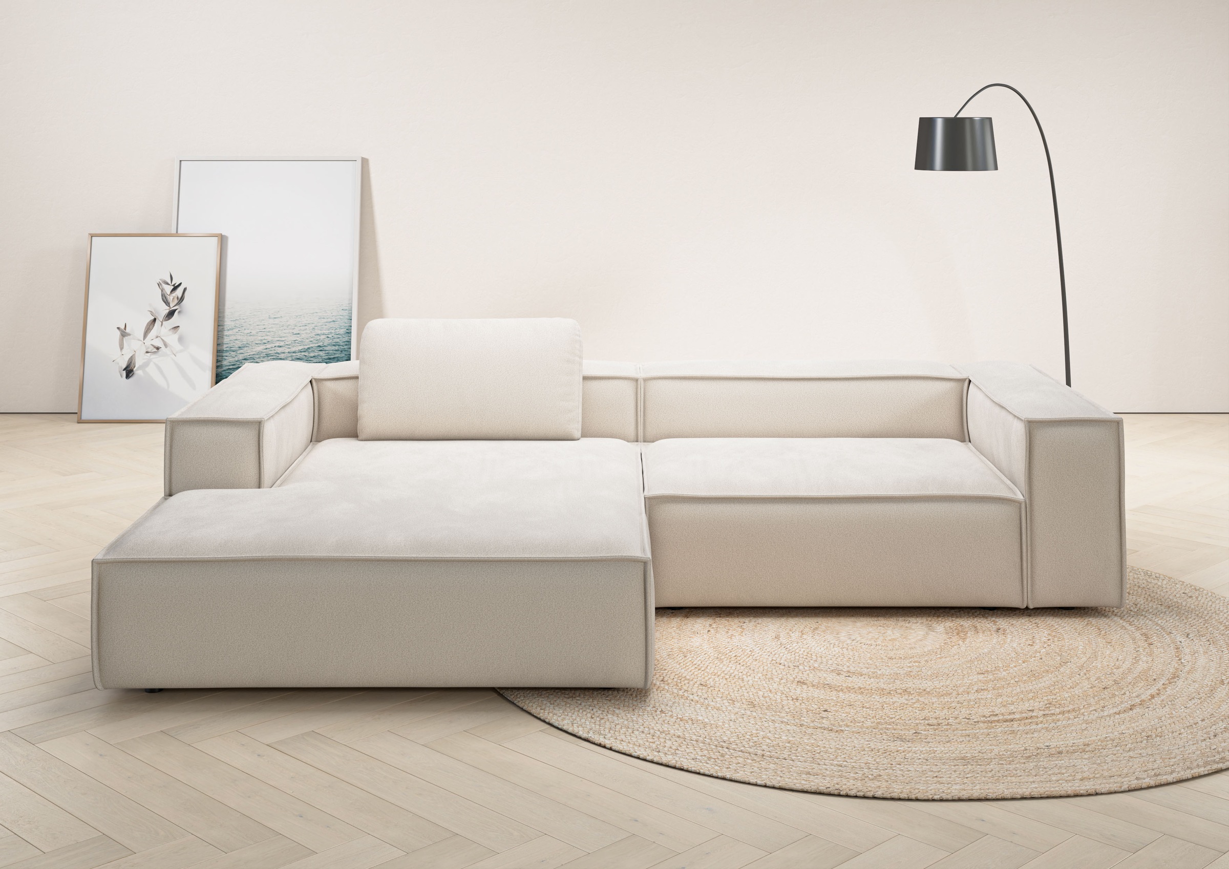 Home affaire Ecksofa "Watertown, modernes XXL L-Form, 306 cm breit" Großzüg günstig online kaufen