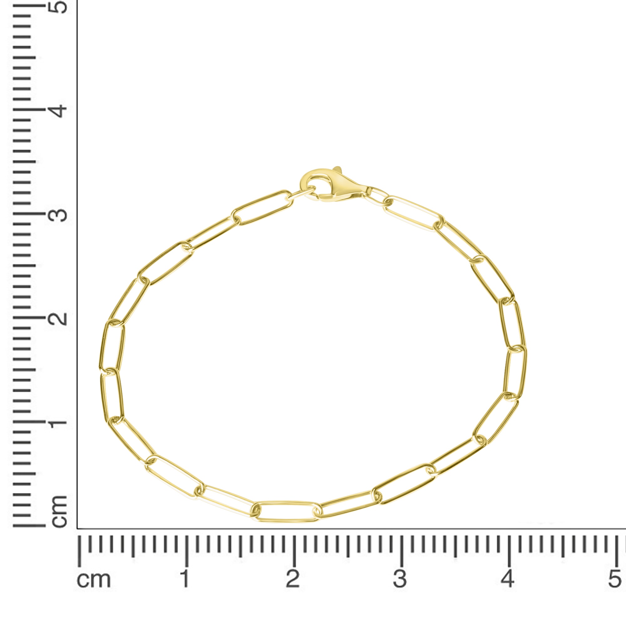 Vivance Armband »925/- Sterlingsilber Gliederarmband glanz weiß 21 cm«