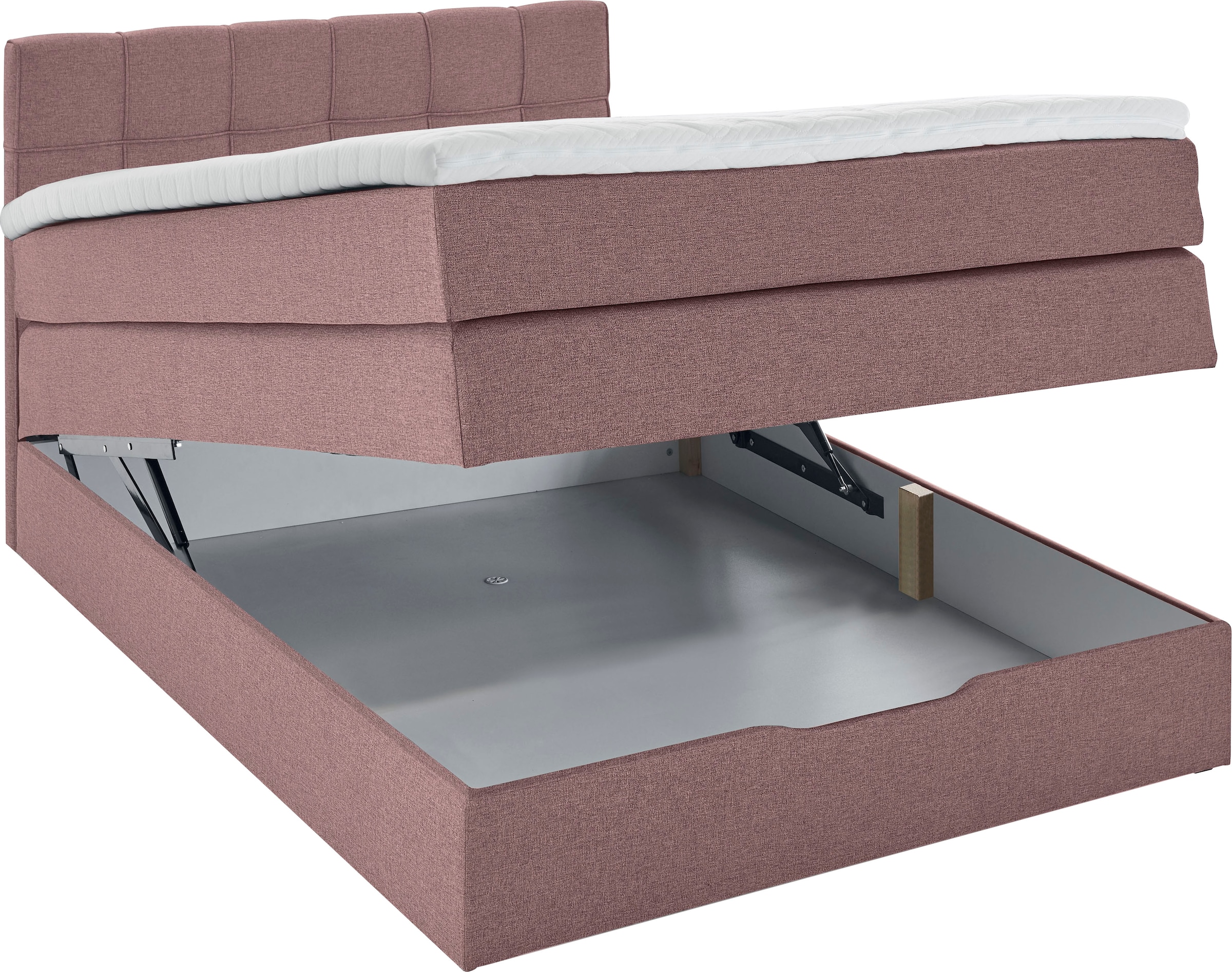INOSIGN Boxspringbett »Fornoli«, inkl. Topper und Bettkasten, H3 in zwei Matratzenarten