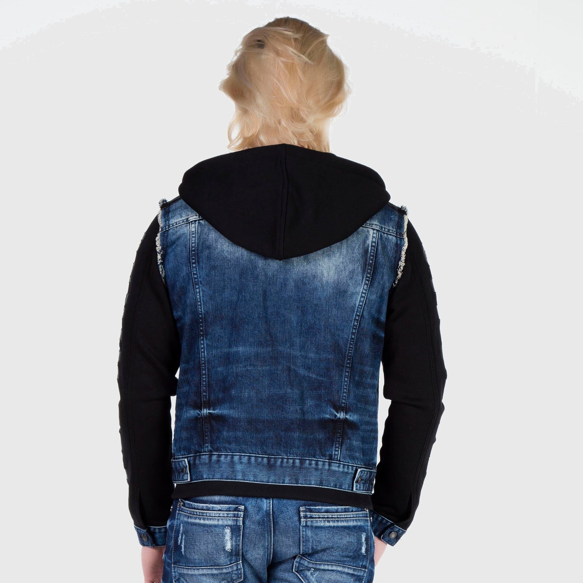 Cipo & Baxx Jeansjacke »Jacke«, mit Kapuze, im 2-in-1 Look