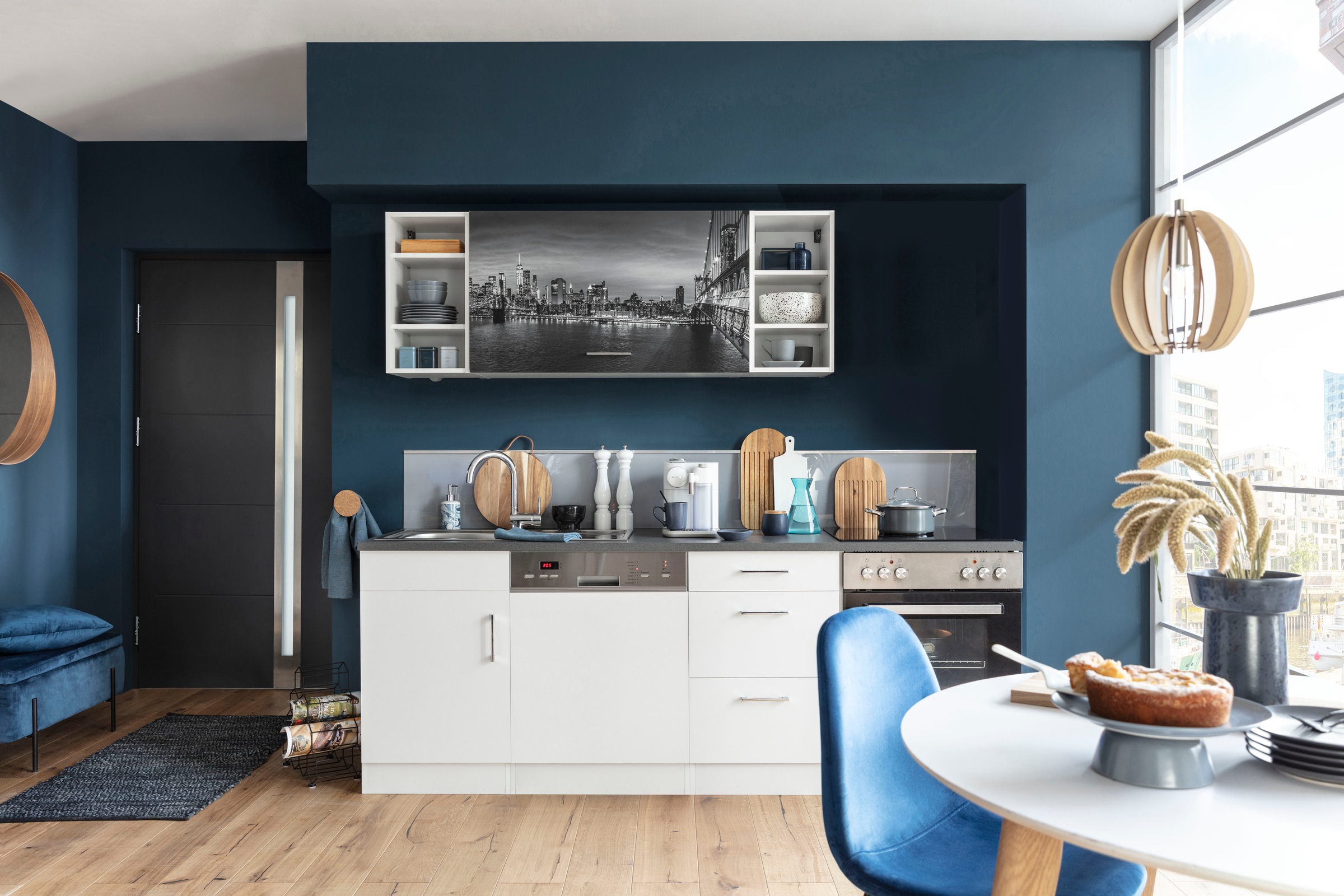 KOCHSTATION Küchenzeile "KS-Paris – Küchen mit einzigartigen Fotomotiven au günstig online kaufen