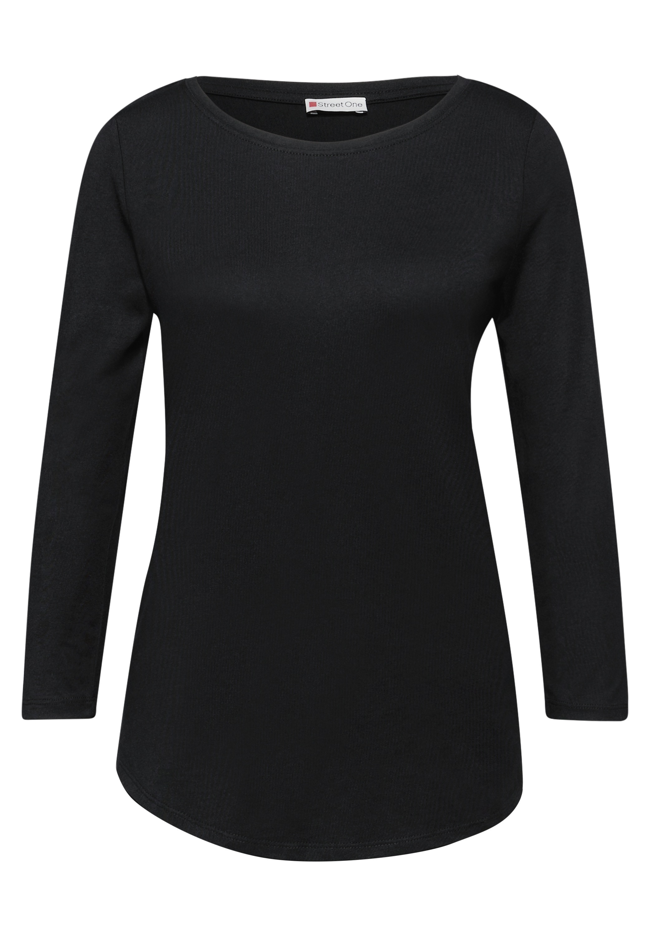STREET ONE Langarmshirt in Unifarbe