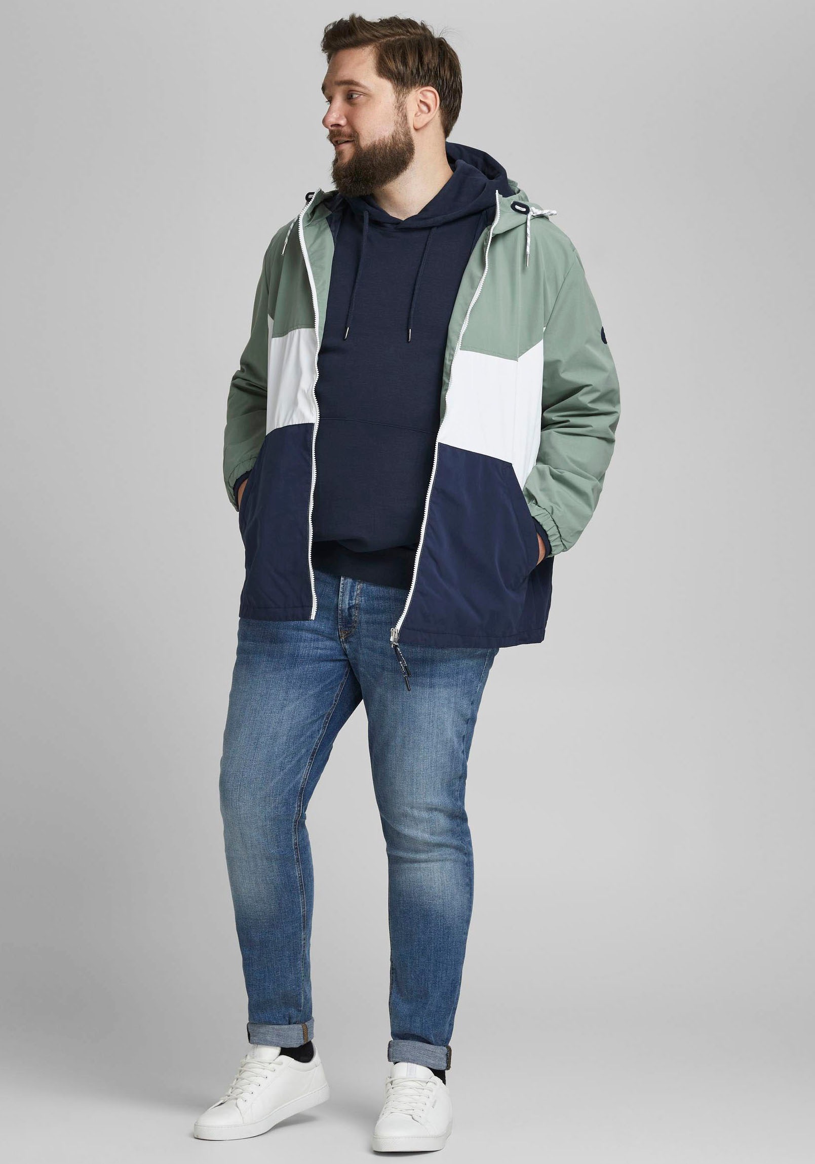 Jack & Jones PlusSize Kapuzensweatshirt »BASIC SWEAT HOOD«, bis Größe 6XL