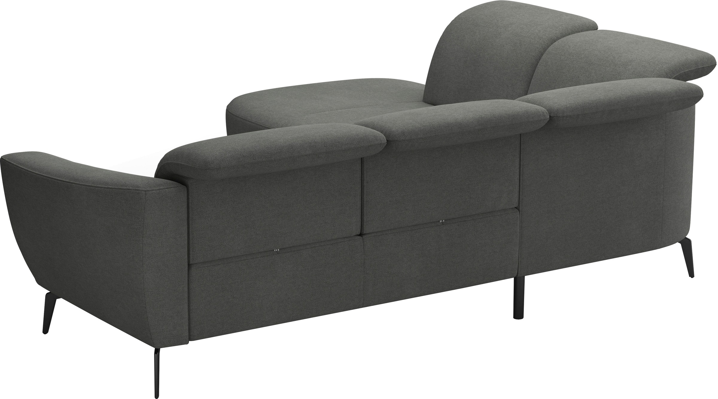 Ecksofa SIT & MORE "Zoe", braun (schlamm), B:300cm H:87cm T:267cm, 95% Polyester, 5% Polyamid, Sofas, Ecksofa, ink.Sitztiefenverstellung, wahlweise mit Kopfteilverstellung 6