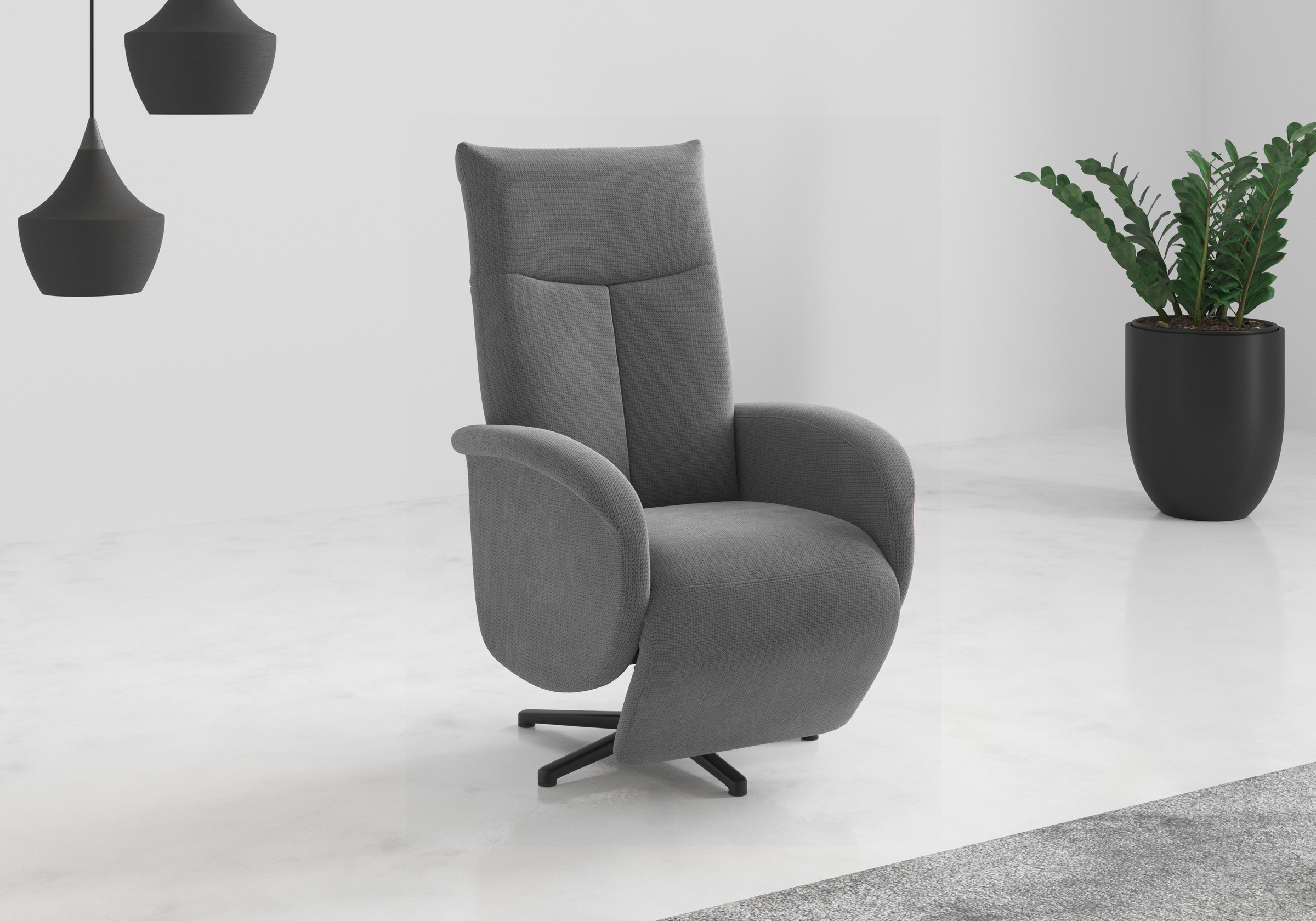 sit&more "Juma, inkl. Drehfunktion & Kopfteilverstellung" Höhe Armlehne 62 cm, wahlweise mit Aufstehhilfe, 2 Motoren und Akku