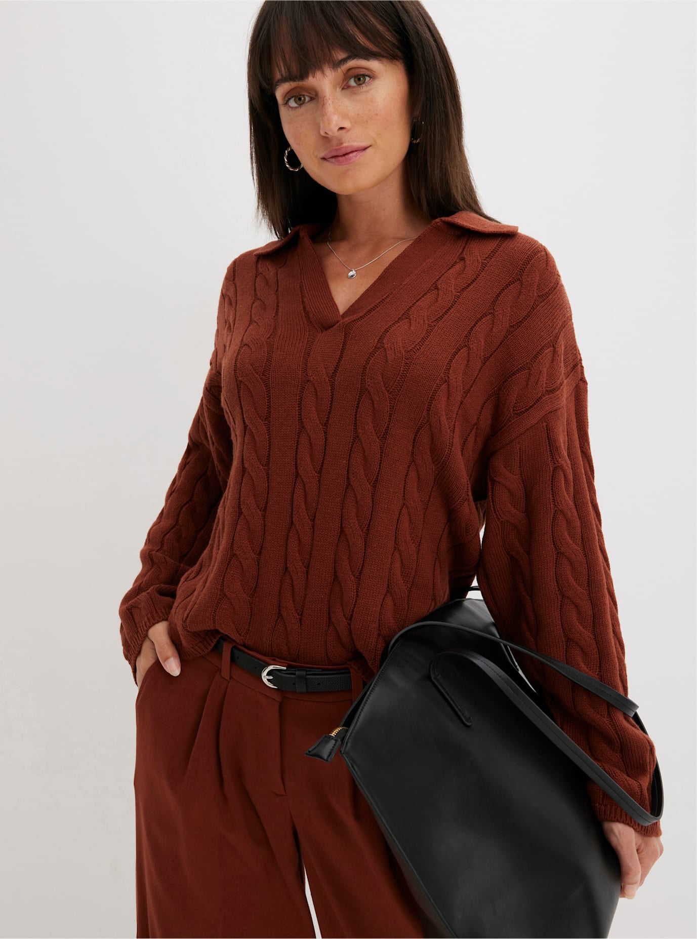 Inspirationen Strickpullover "Polopullover"