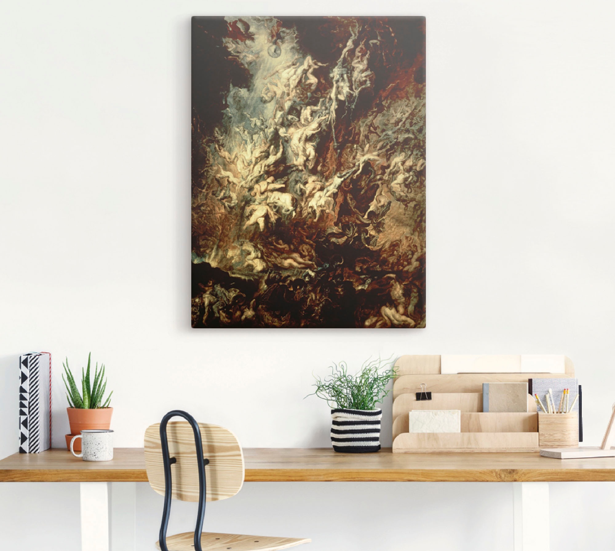 Artland Leinwandbild "Höllensturz der Verdammten I" Dark Fantasy 1 Stk. tlg günstig online kaufen
