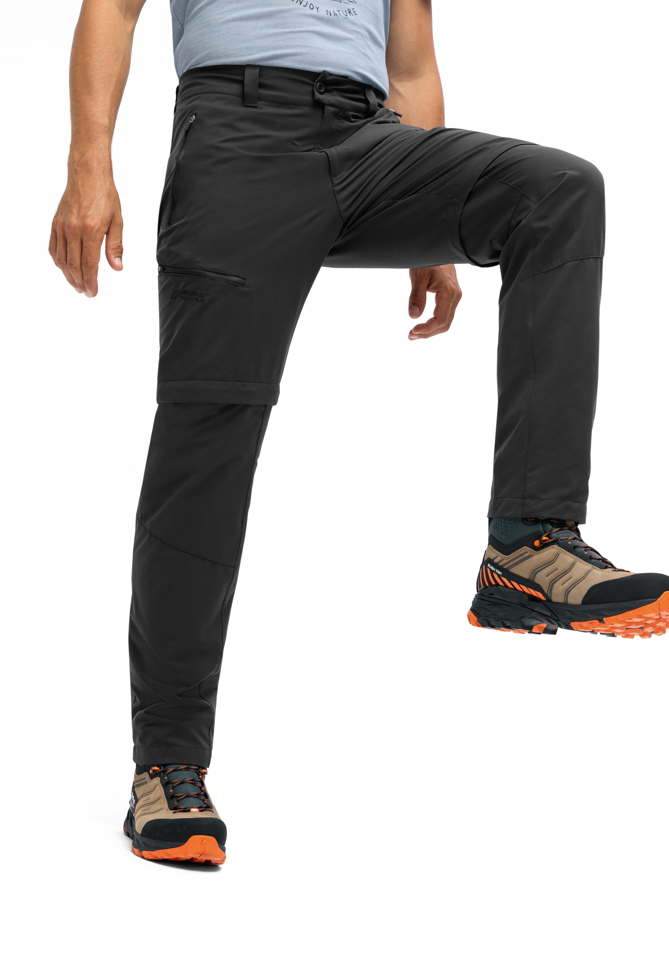 Maier Sports Outdoorhose »Tajo Zip Loop«, Herren Wanderhose, Zip-Off Funktionshose, 4 Taschen, Regular Fit