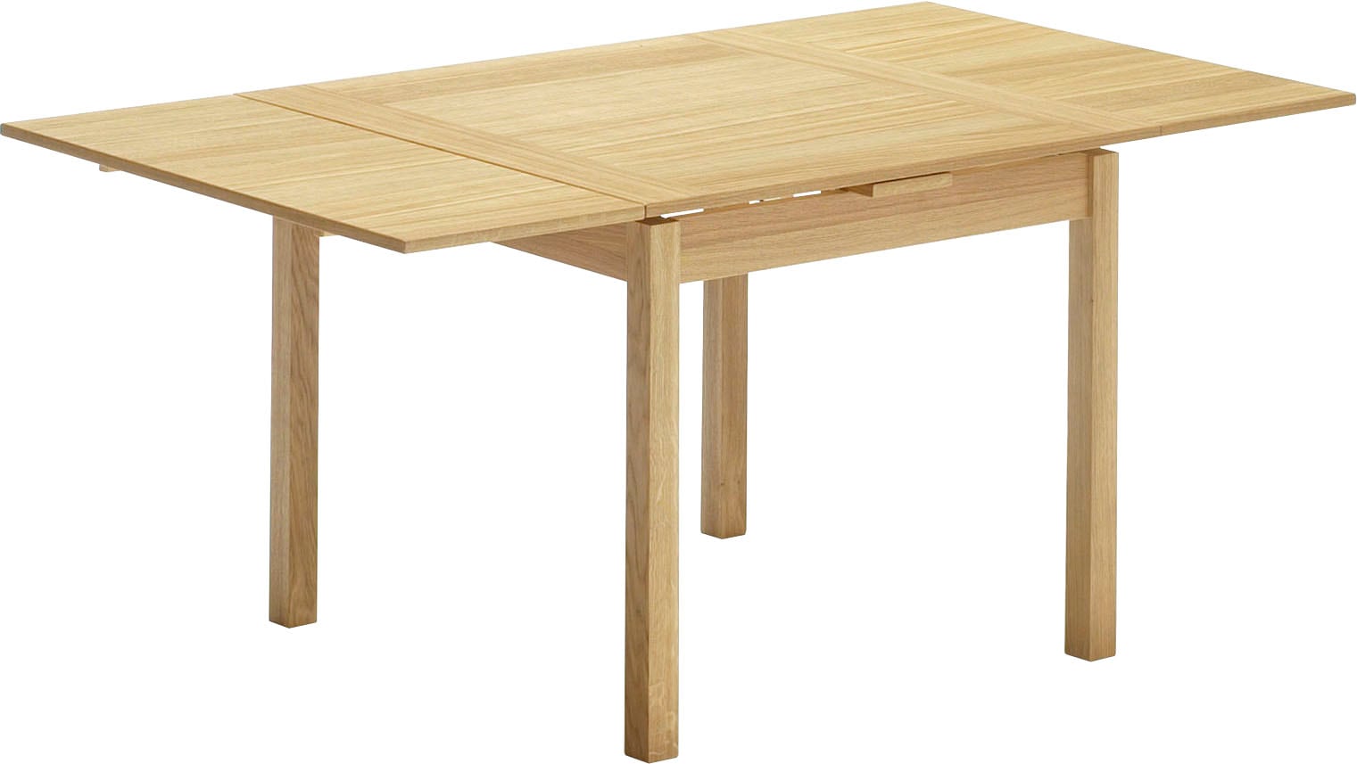 Hammel Furniture Esstisch »Basic Dinex, schnell innenliegende Einlegeplatten ausziehbar,«, Furnier / Massivholz, in zwei Breiten, stabiler dänische Design Tisch