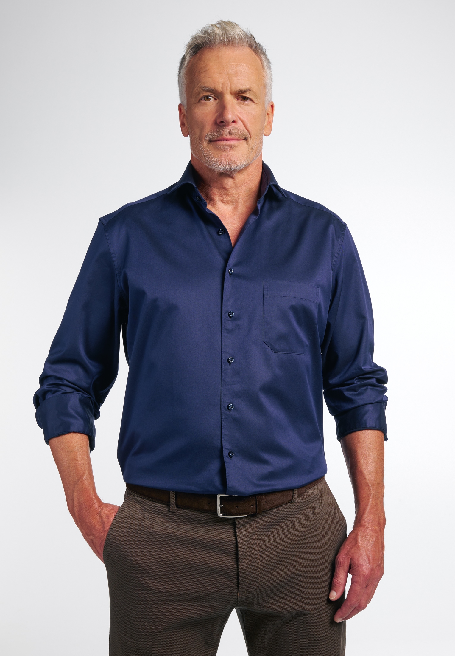 Eterna Langarmhemd "COMFORT FIT" EASY IRON (bügelleicht) günstig online kaufen