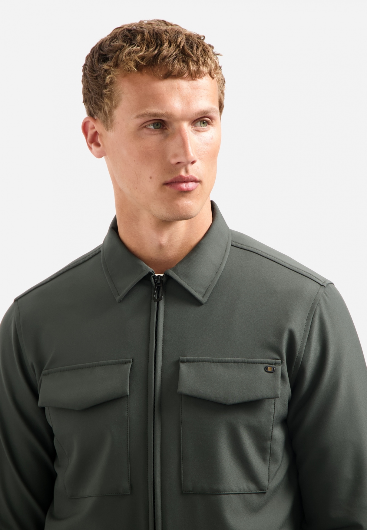 NO EXCESS Langarmhemd »No Excess Sedoc-Reise-Overshirt«