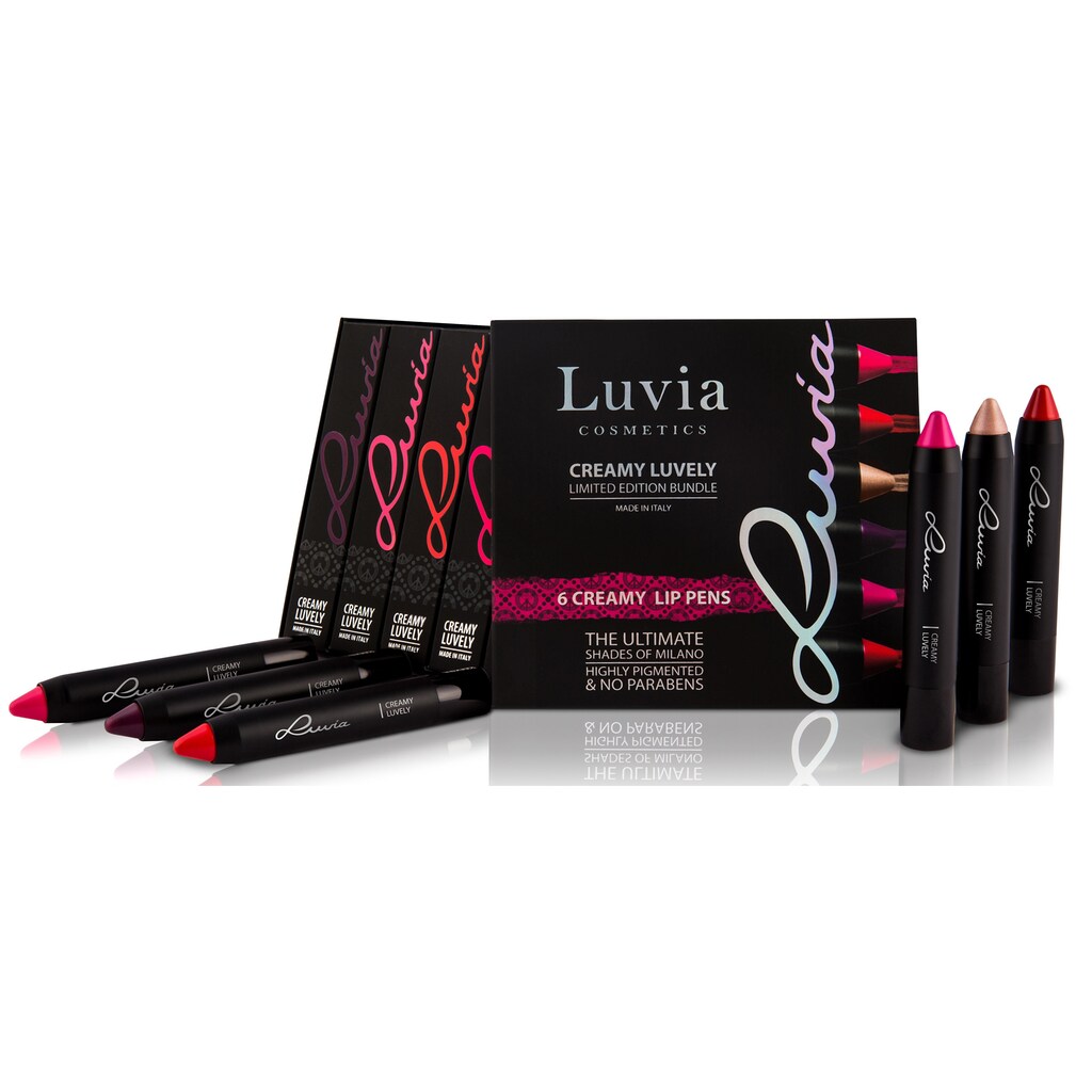 Luvia Cosmetics Lippenstift-Set »Creamy Luvely«, (6 tlg.)