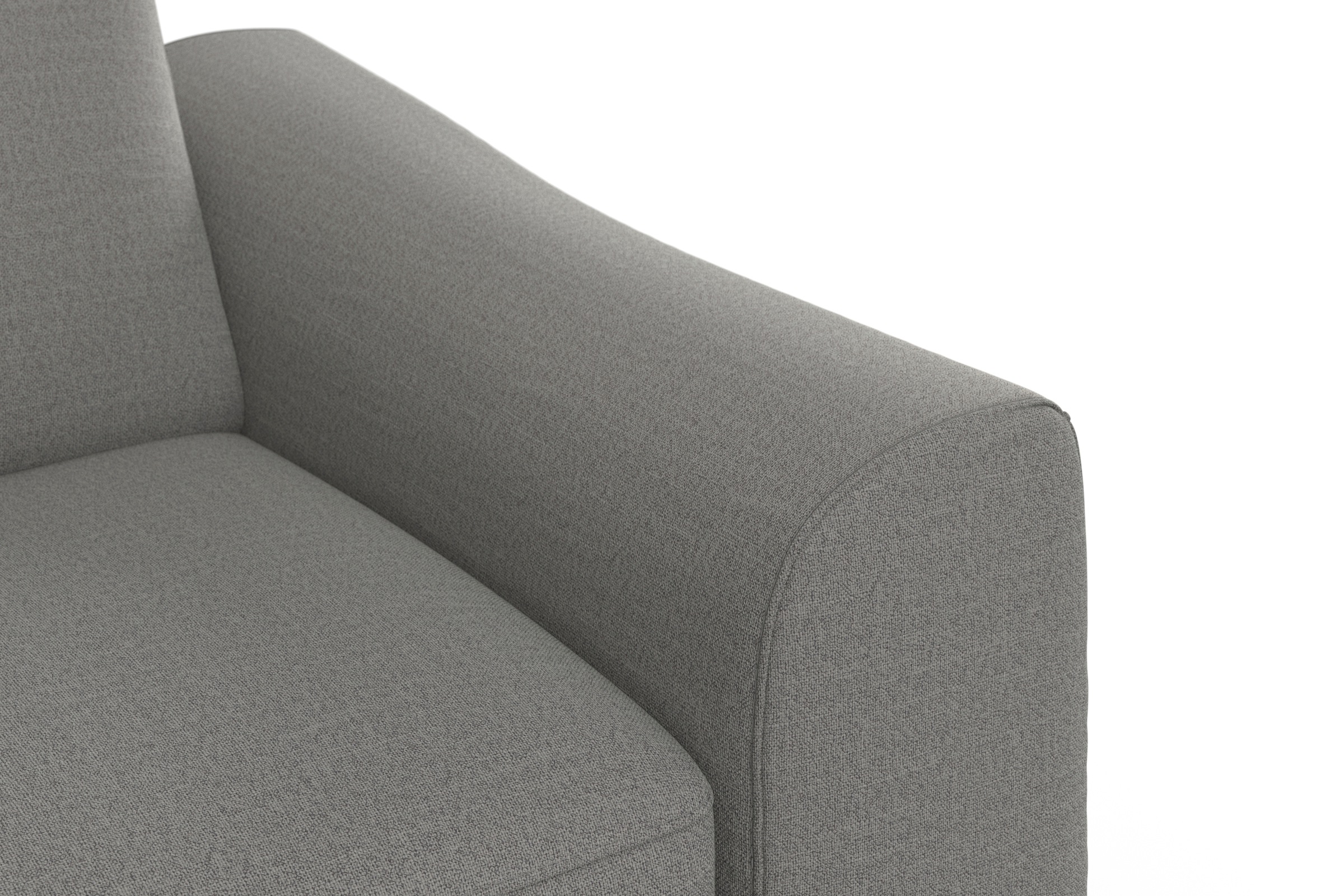 sit&more Ecksofa »Dundee L-Form« mit Federkern und Edelstahlfüßen, wahlweise mit Kopfteilverstellung
