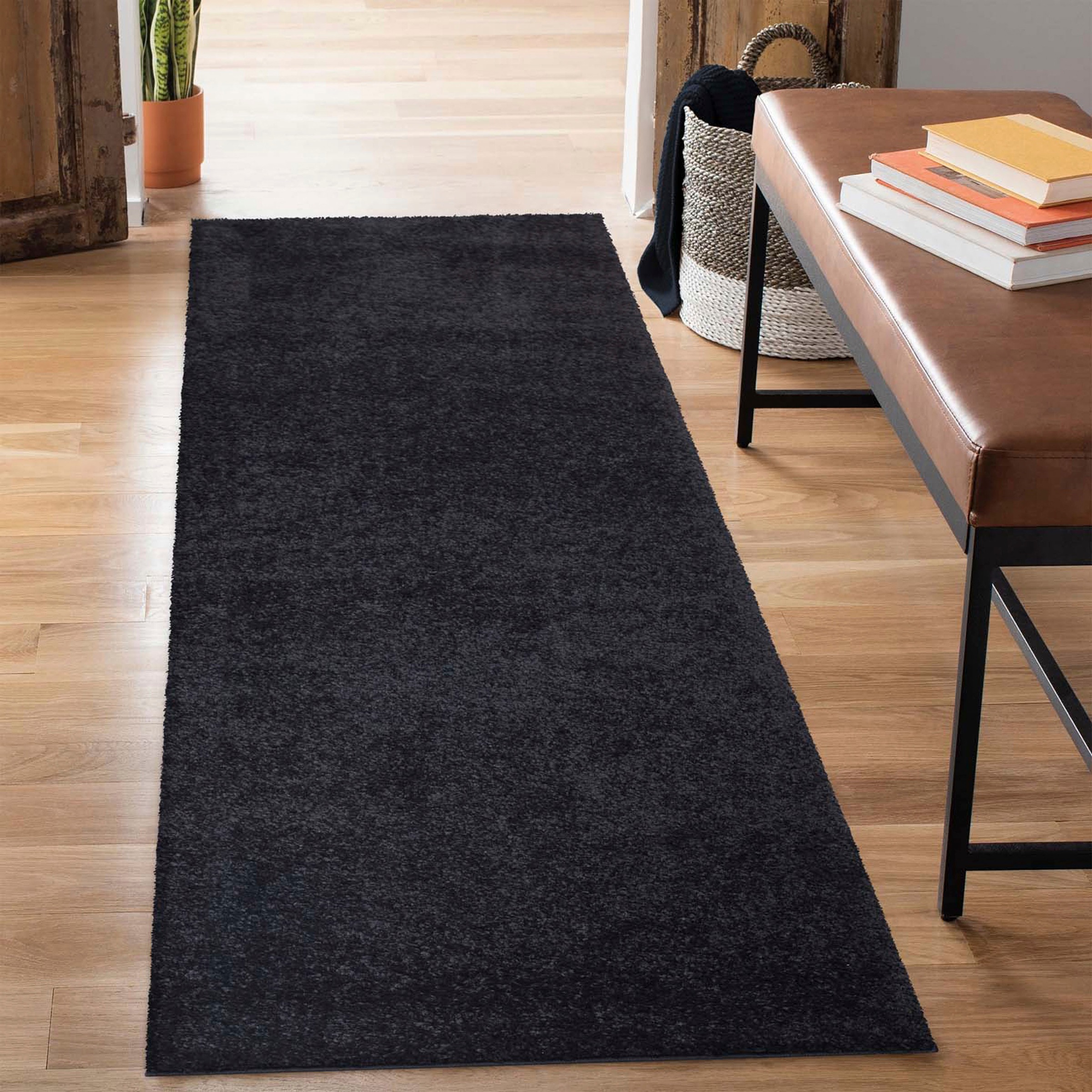 Carpet City Hochflor-Läufer »City Shaggy«, rechteckig, Teppich Einfarbig Uni,... kaufen