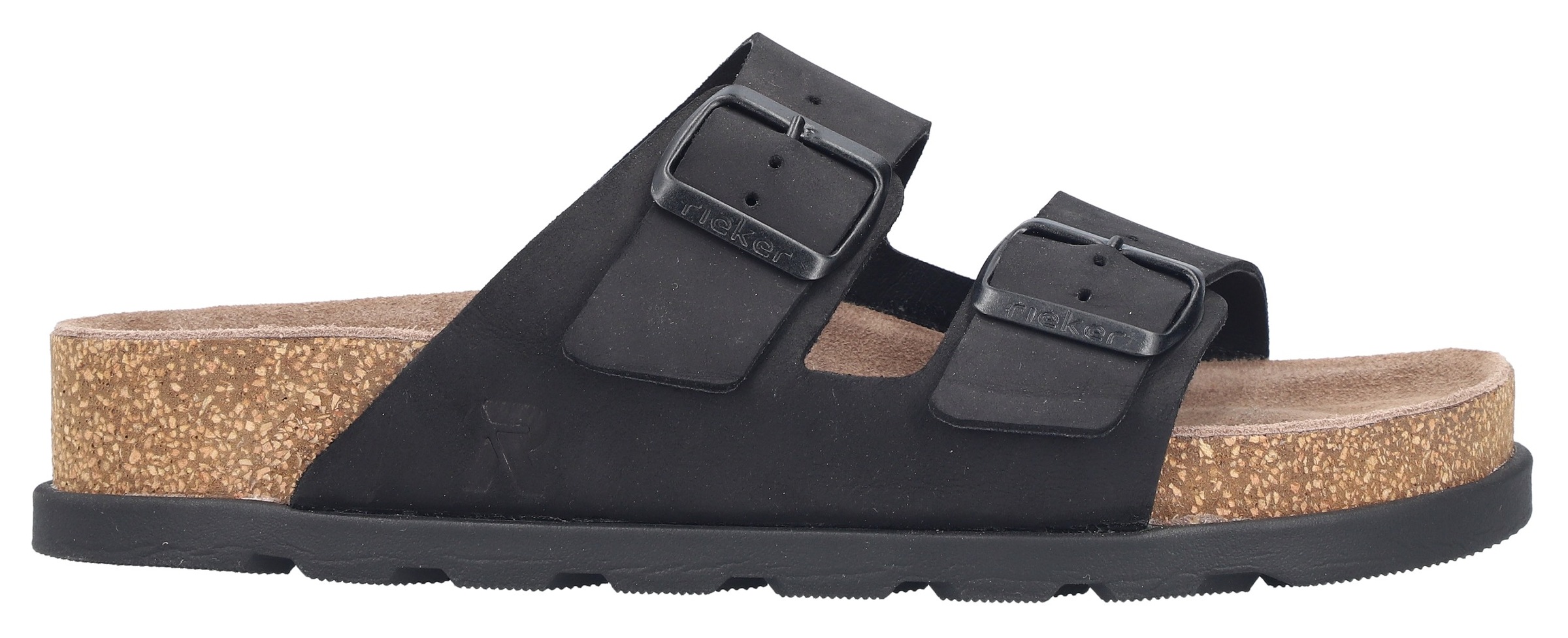 Rieker Pantolette  Hausschuh, Sommerschuh, Strandschuh, Zweischnaller mit Softfußbett