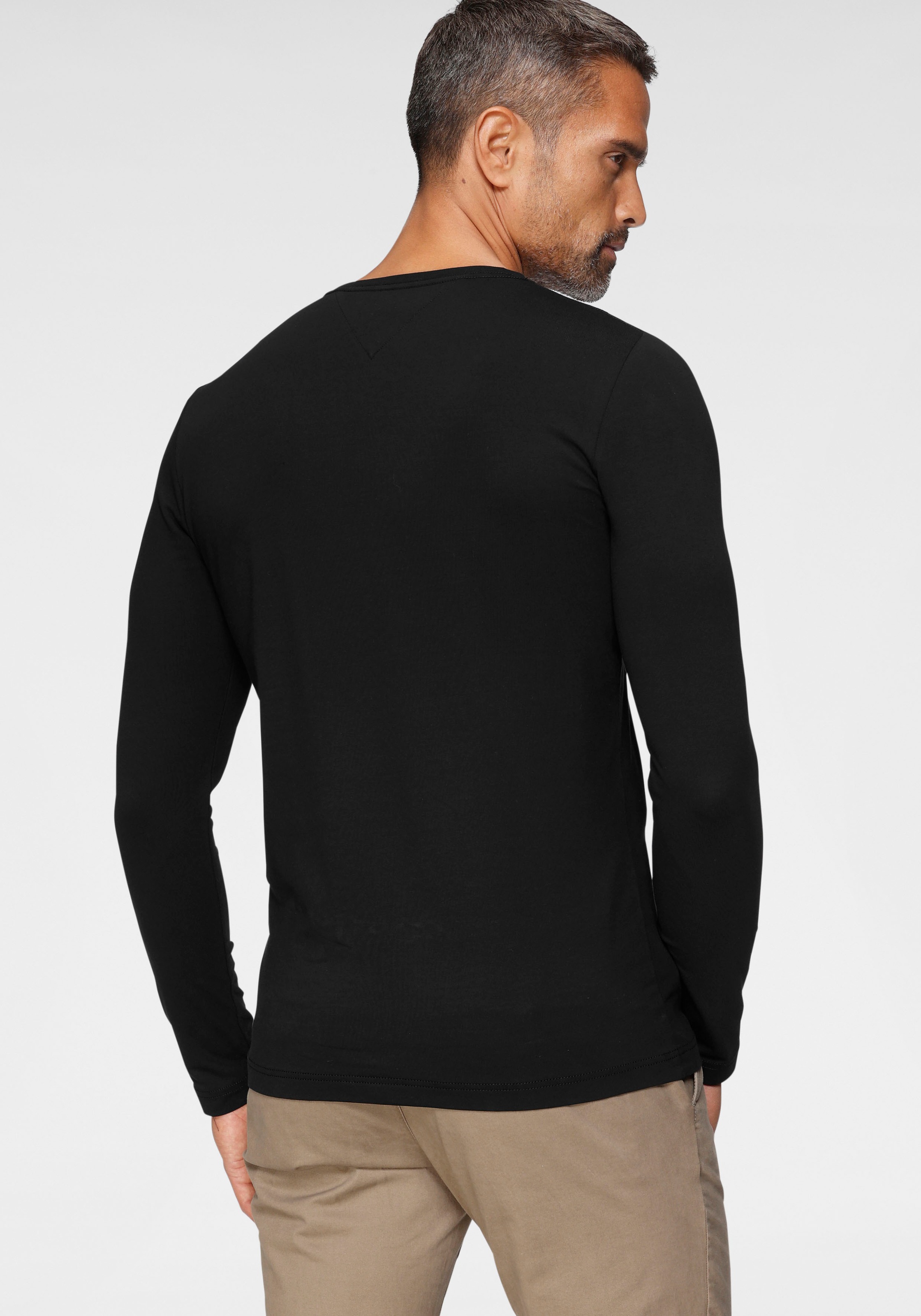 Tommy Hilfiger Langarmshirt "STRETCH SLIM FIT LONG SLEEVE", aus Baumwollstr günstig online kaufen