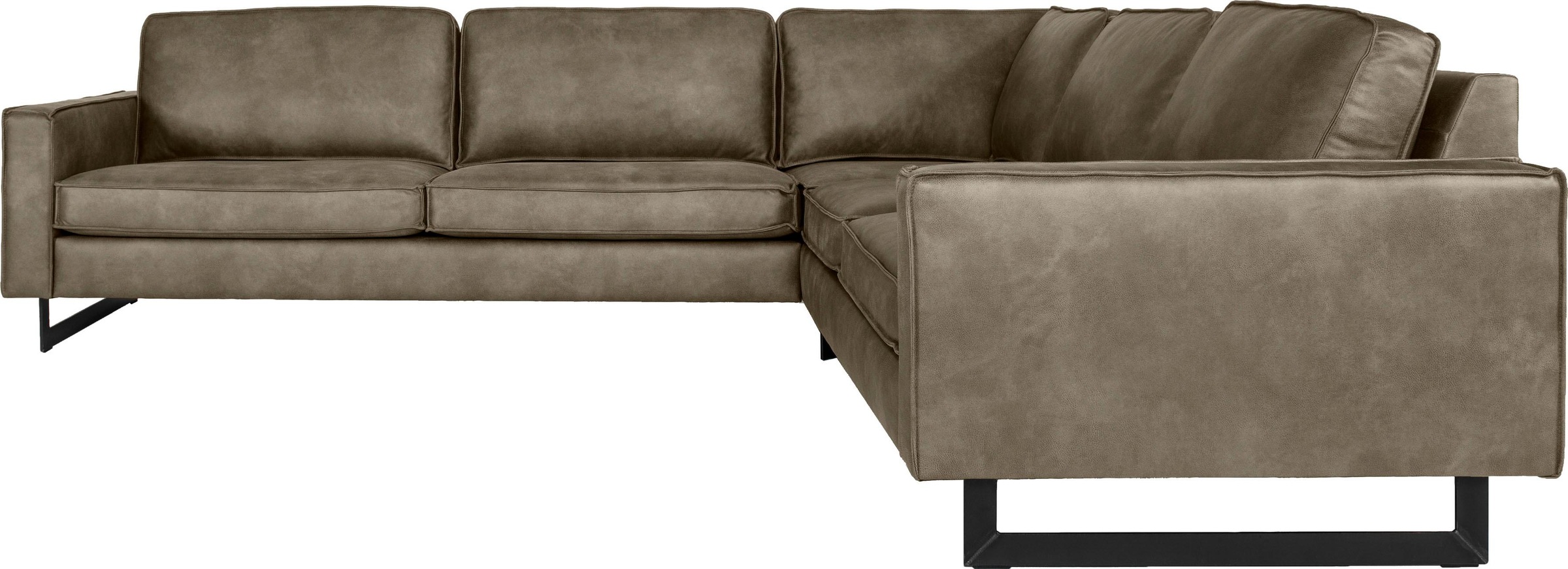 Places of Style Ecksofa "Pinto, XXL, 250/290 cm, langer Schenkel, Ottomane" günstig online kaufen