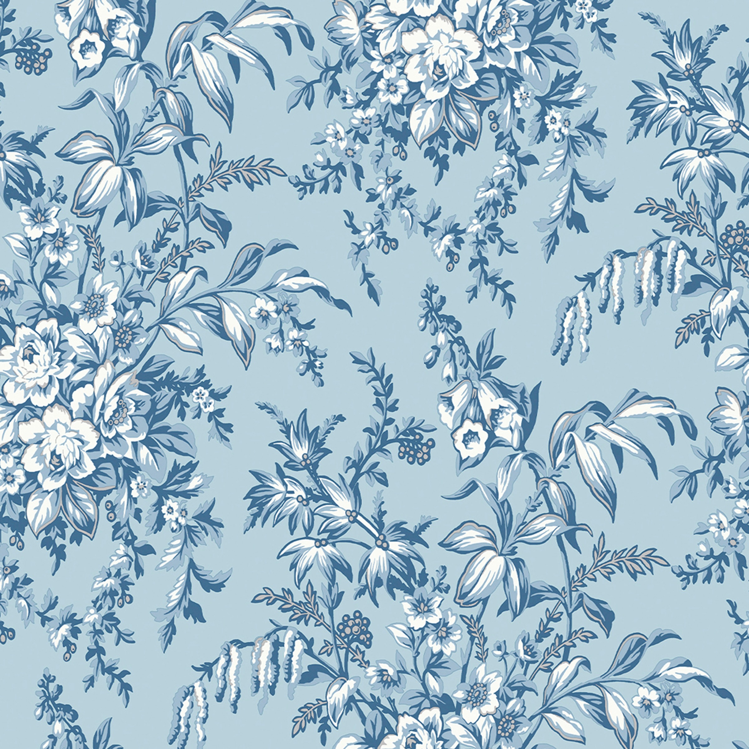 Laura Ashley Vliestapete "Picardie" Motiv Glatt Motiv