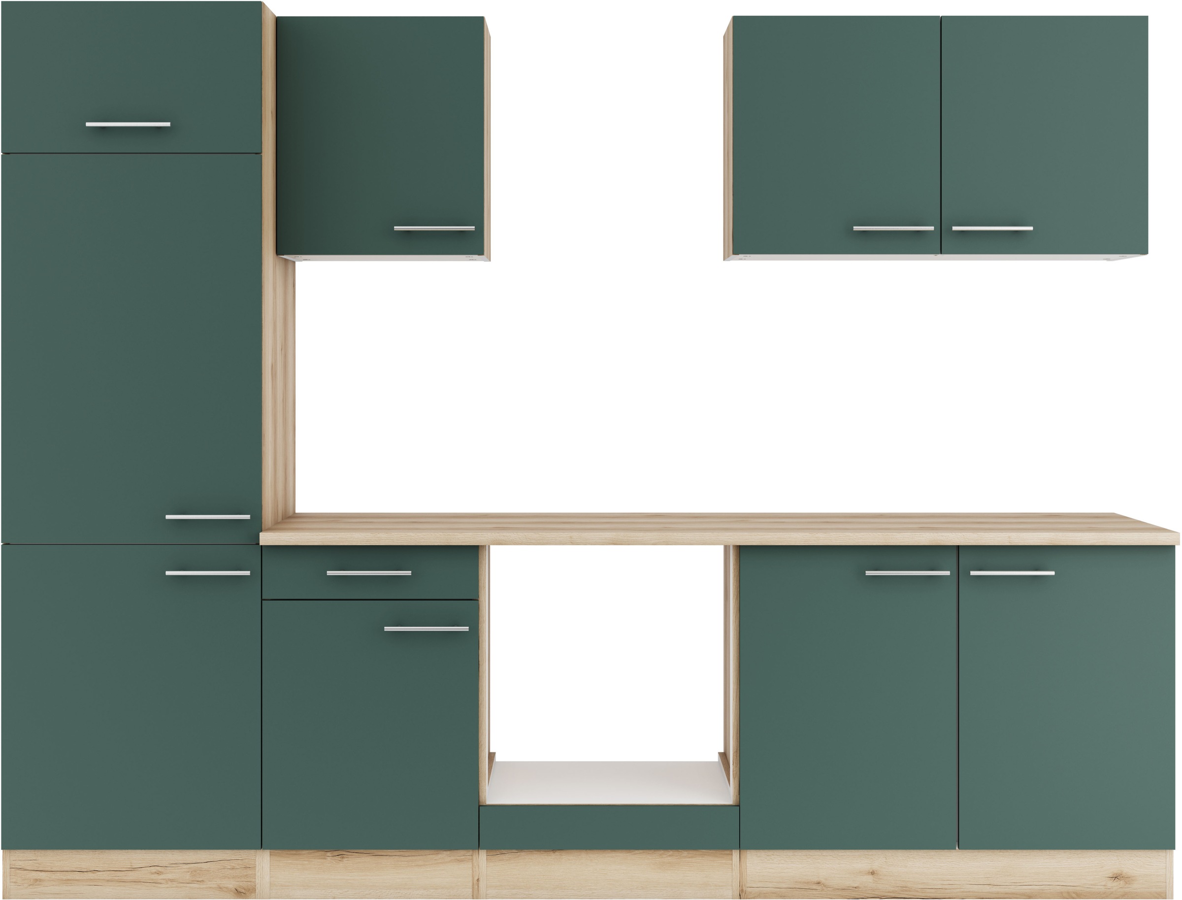 OPTIFIT Küchenzeile "Bella" Breite 210 cm, wahlweise mit E-Geräten
