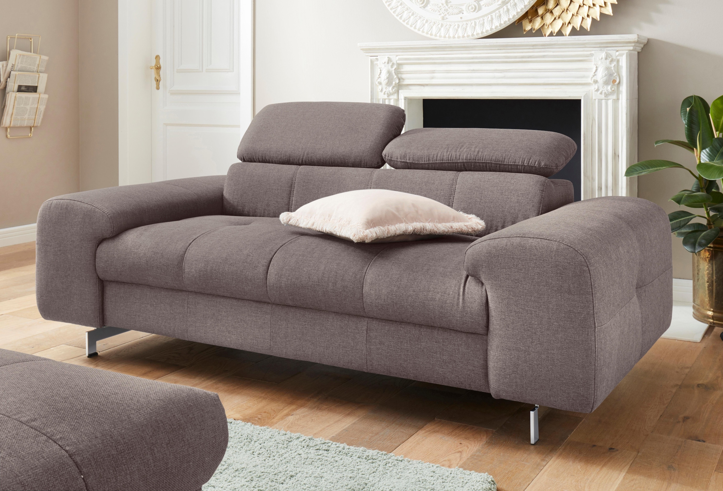 COTTA Polstergarnitur »Mailand«, Set: bestehend aus 2-Sitzer und Hocker, Sofa mit... kaufen