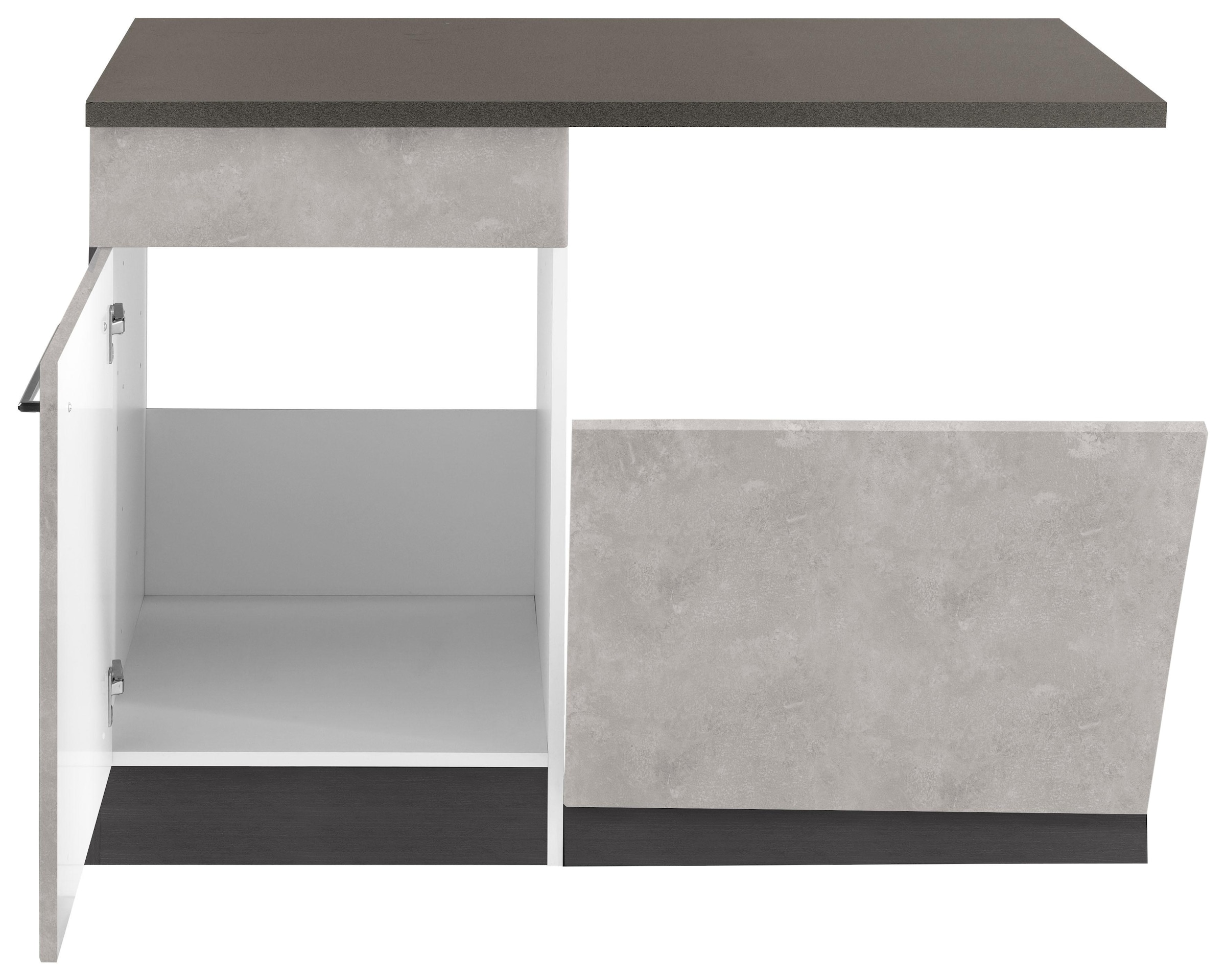 KOCHSTATION Spülenschrank »KS-Tulsa«, 110 cm breit, inkl. Tür/Sockel für Einbaugeschirrspüler, Metallgriff