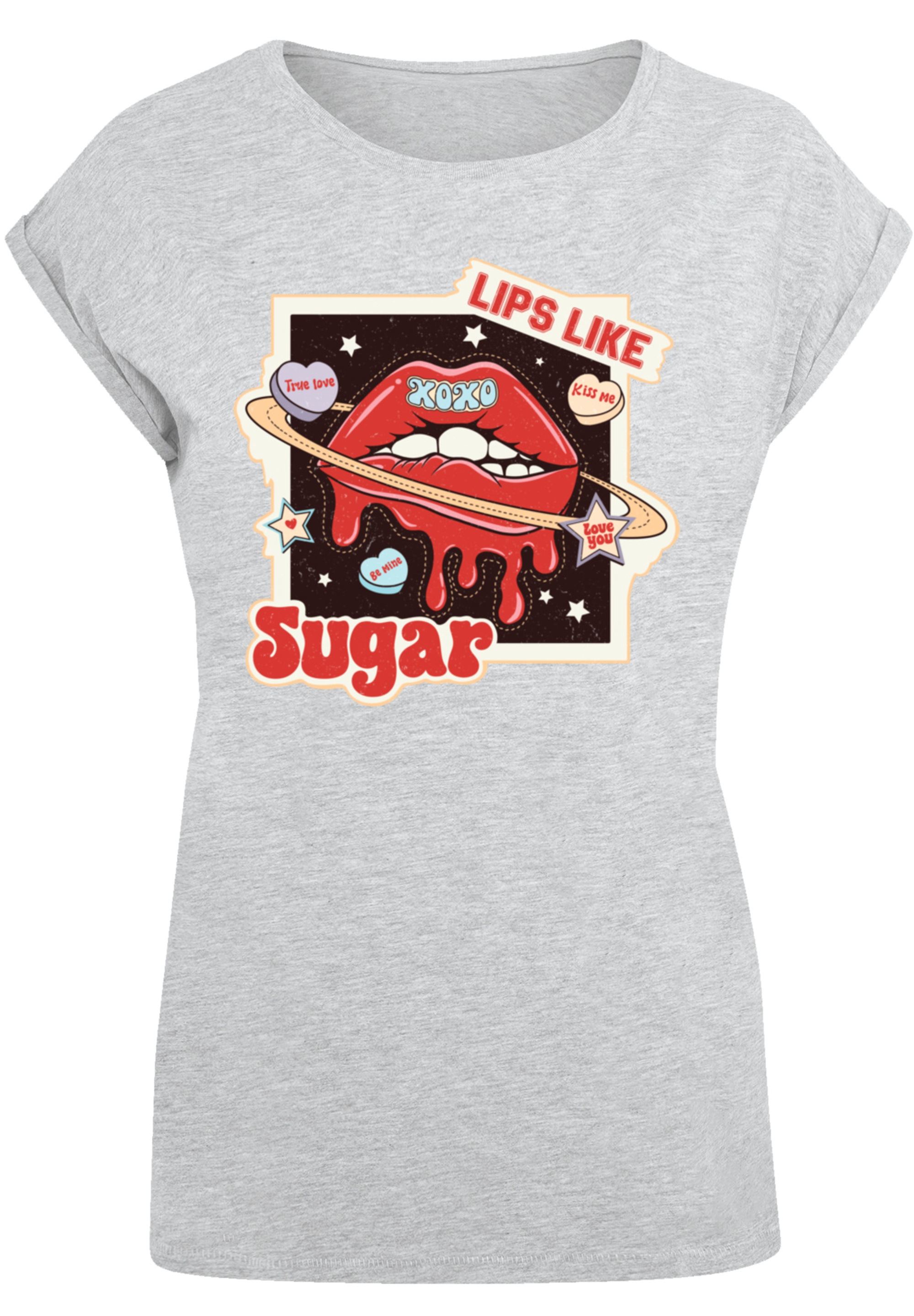 F4NT4STIC T-Shirt "Lips like sugar retro Valentinstag", Premium Qualität günstig online kaufen