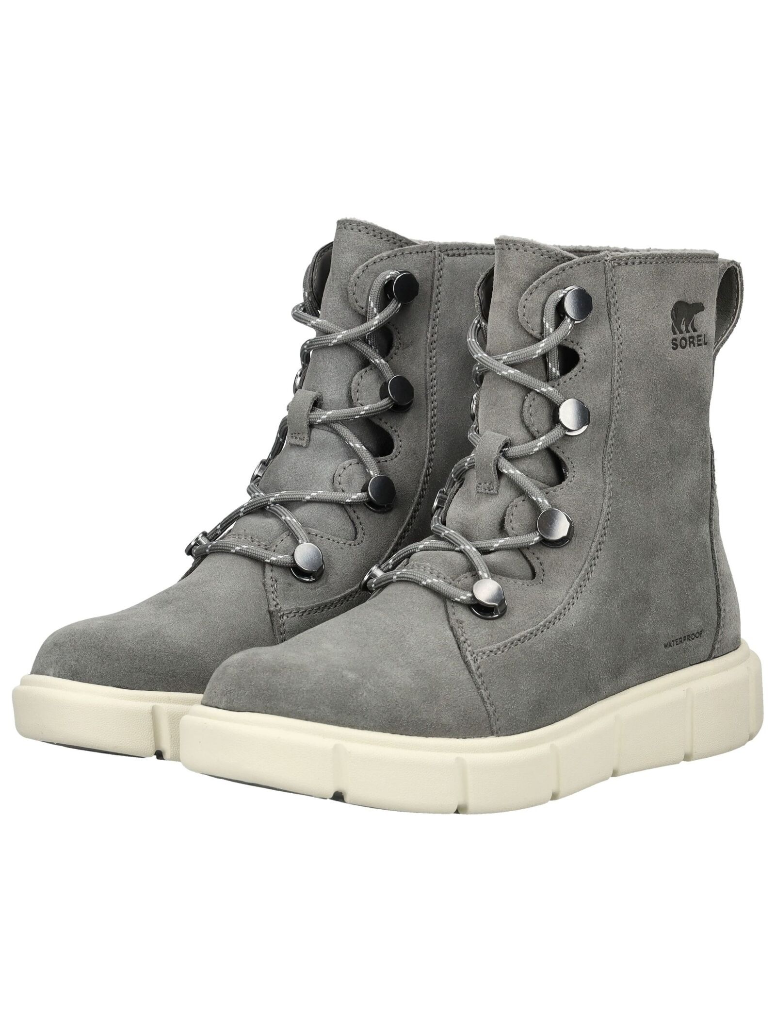 Sorel Lace-Up Boot Suede Gray 39 3