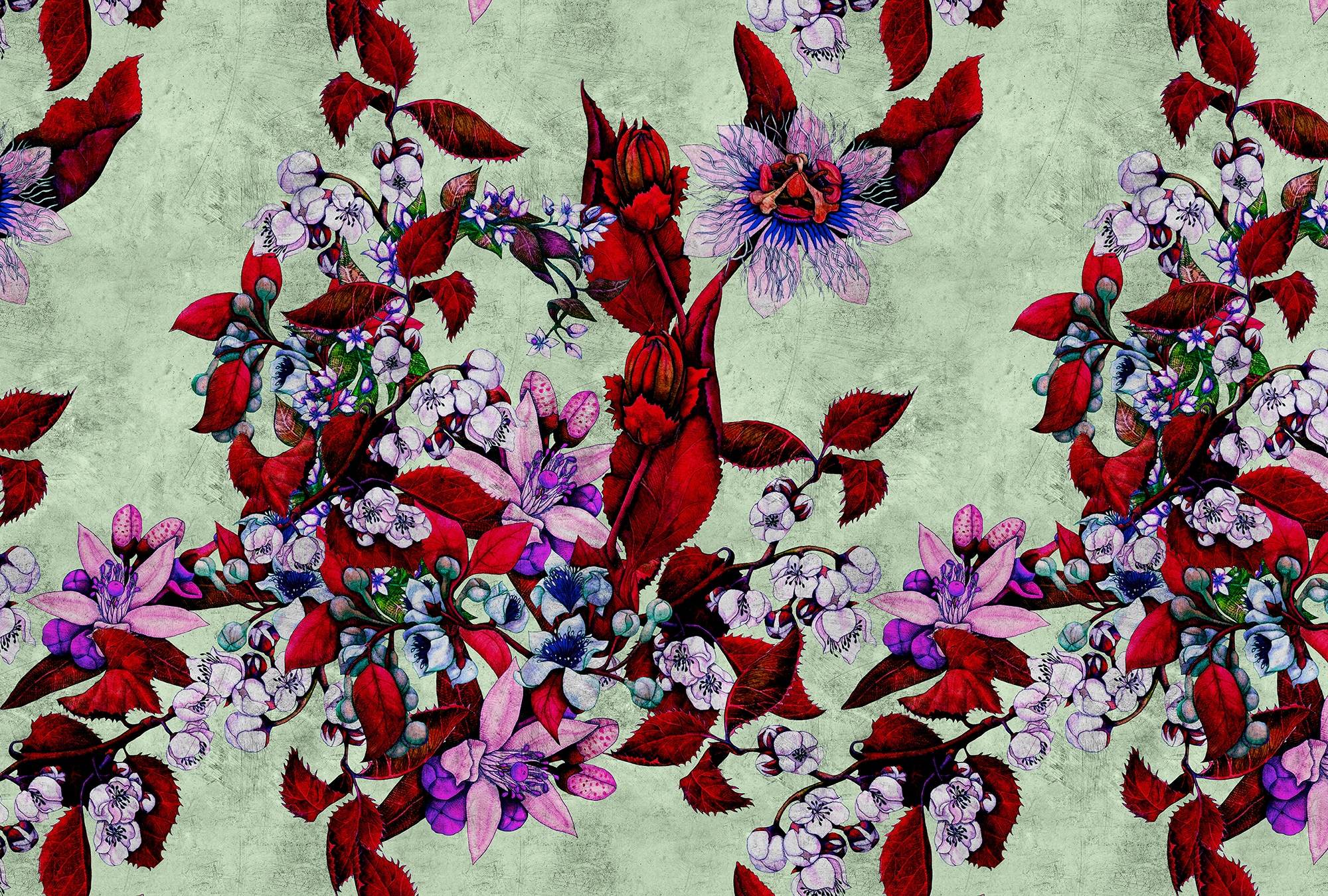 living walls Fototapete "Walls by Patel Tropical Passion 3" glatt Vlies, Wa günstig online kaufen