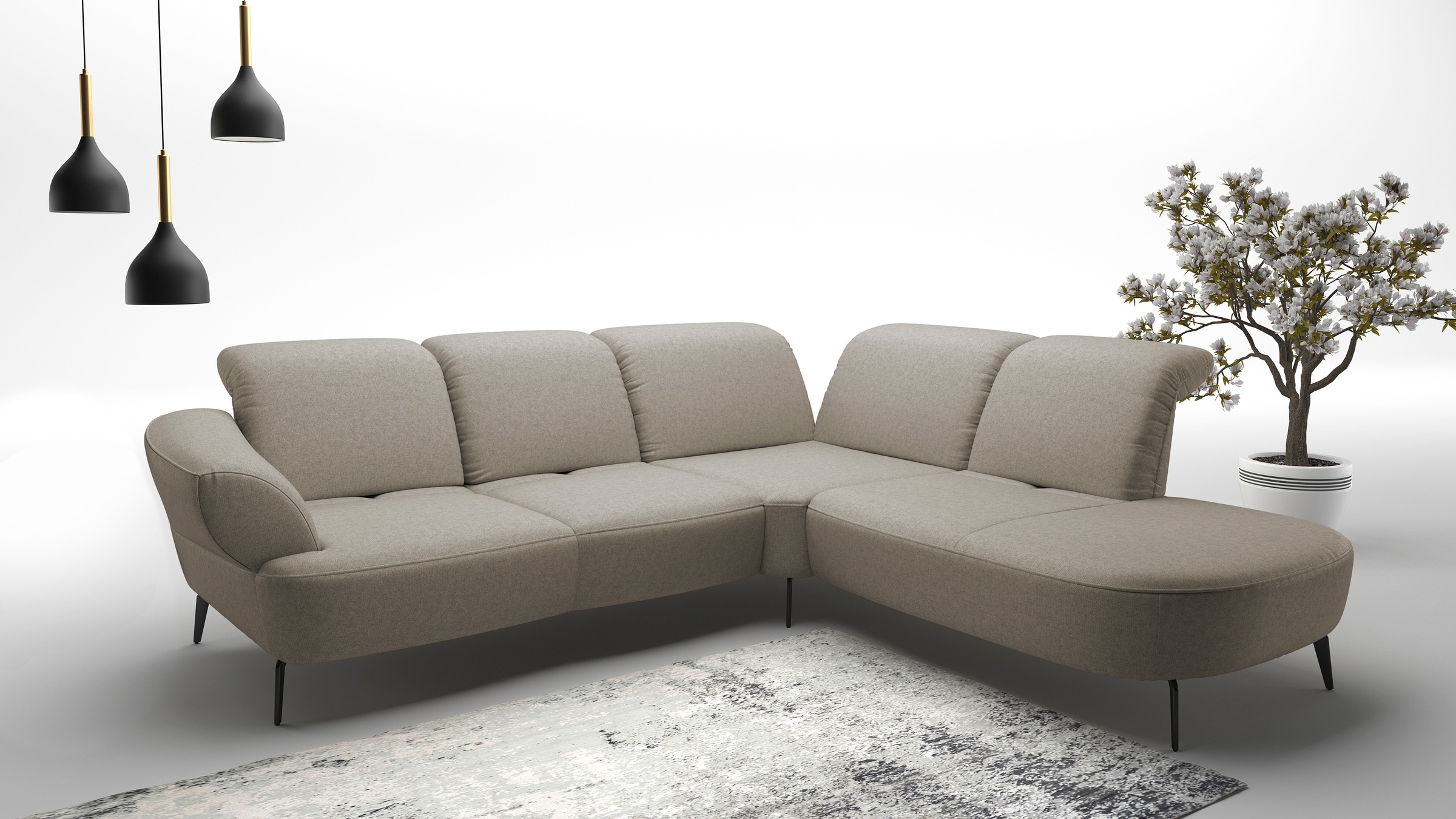 sit&more Ecksofa "Dance, L-Form, inkl. Sitztiefenverstellung" inkl. Click&S günstig online kaufen