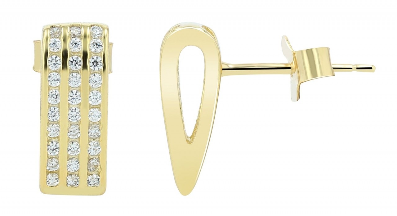 Paar Ohrhänger ADELIA´S "Damen Ohrstecker aus 925 Sterling Silber und Zirkonia", silber, Ohrringe, Damen, Damen, Silber 925 (Sterlingsilber) 8