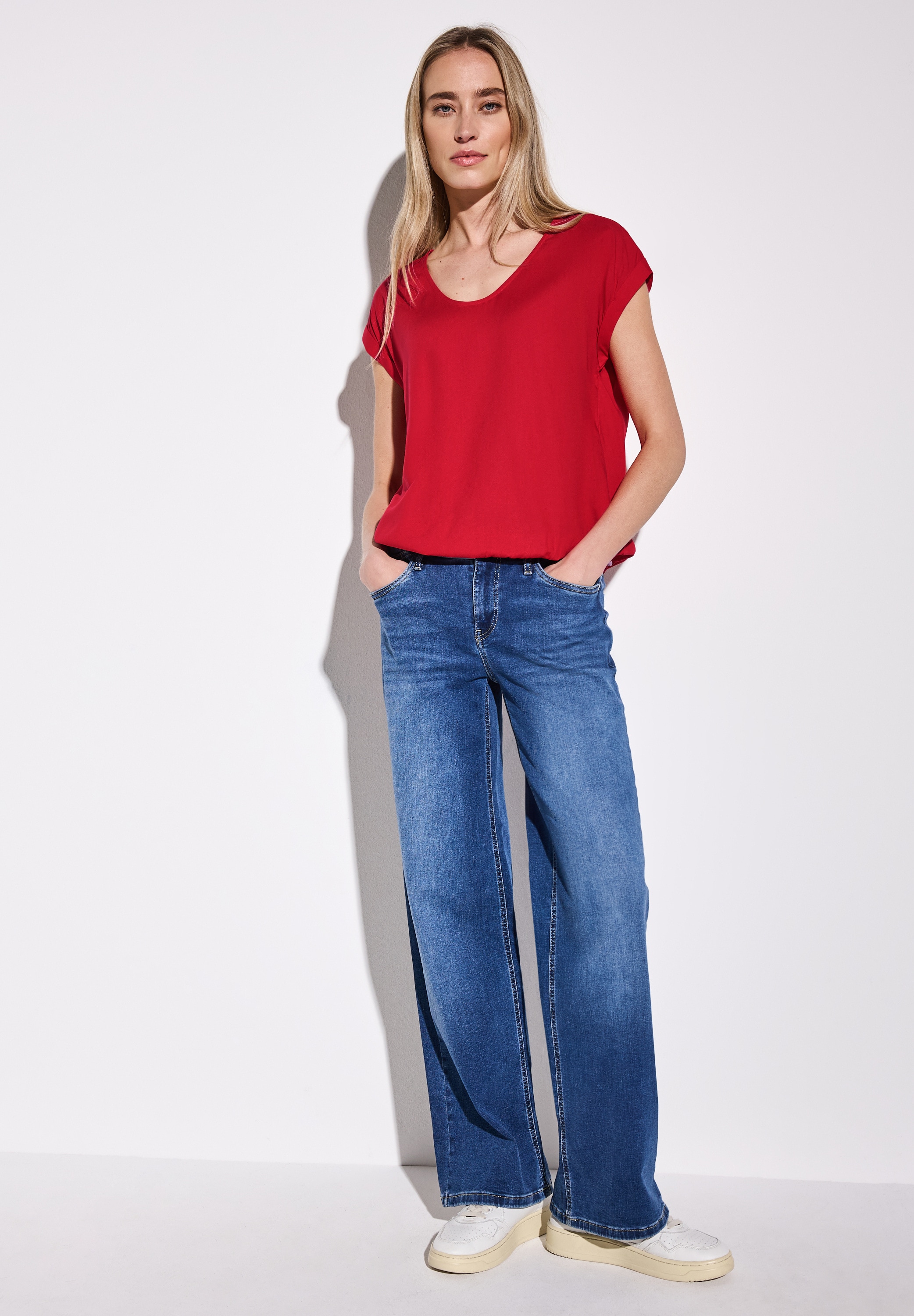 STREET ONE Hemdbluse, aus softer Viskose