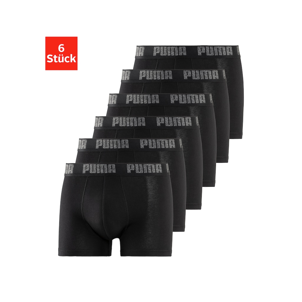 PUMA Boxershorts, (Packung, 6 St.)