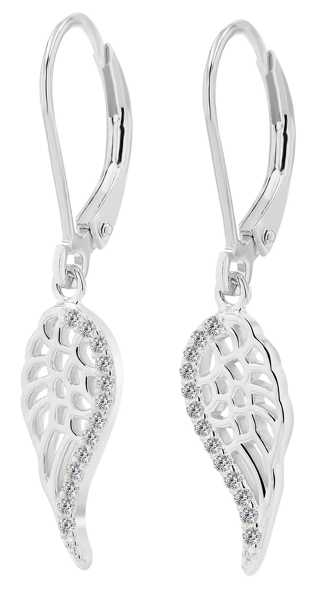 Adelia´s Paar Ohrhänger "Ohrringe aus 925 Silber mit Zirkonia" Perfekt zum Verschenken an besondere Menschen