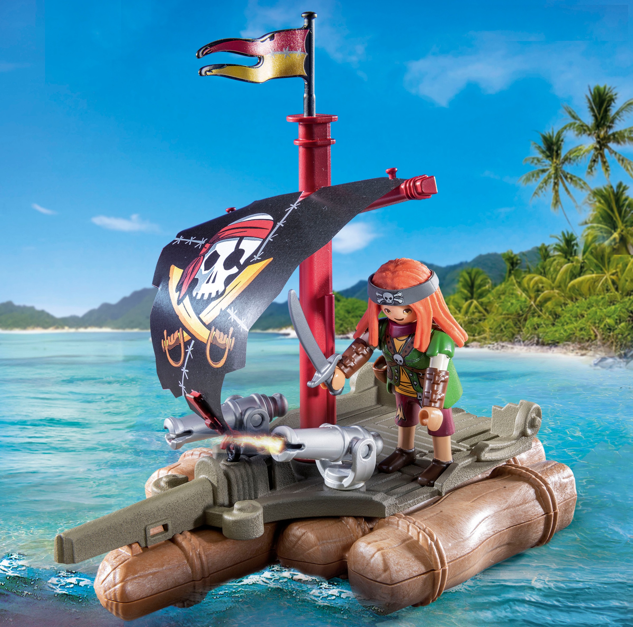 Playmobil® Konstruktions-Spielset »Schatzbergung auf Piratenfloss (71794), Playmobil Pirates«, (41 St.)