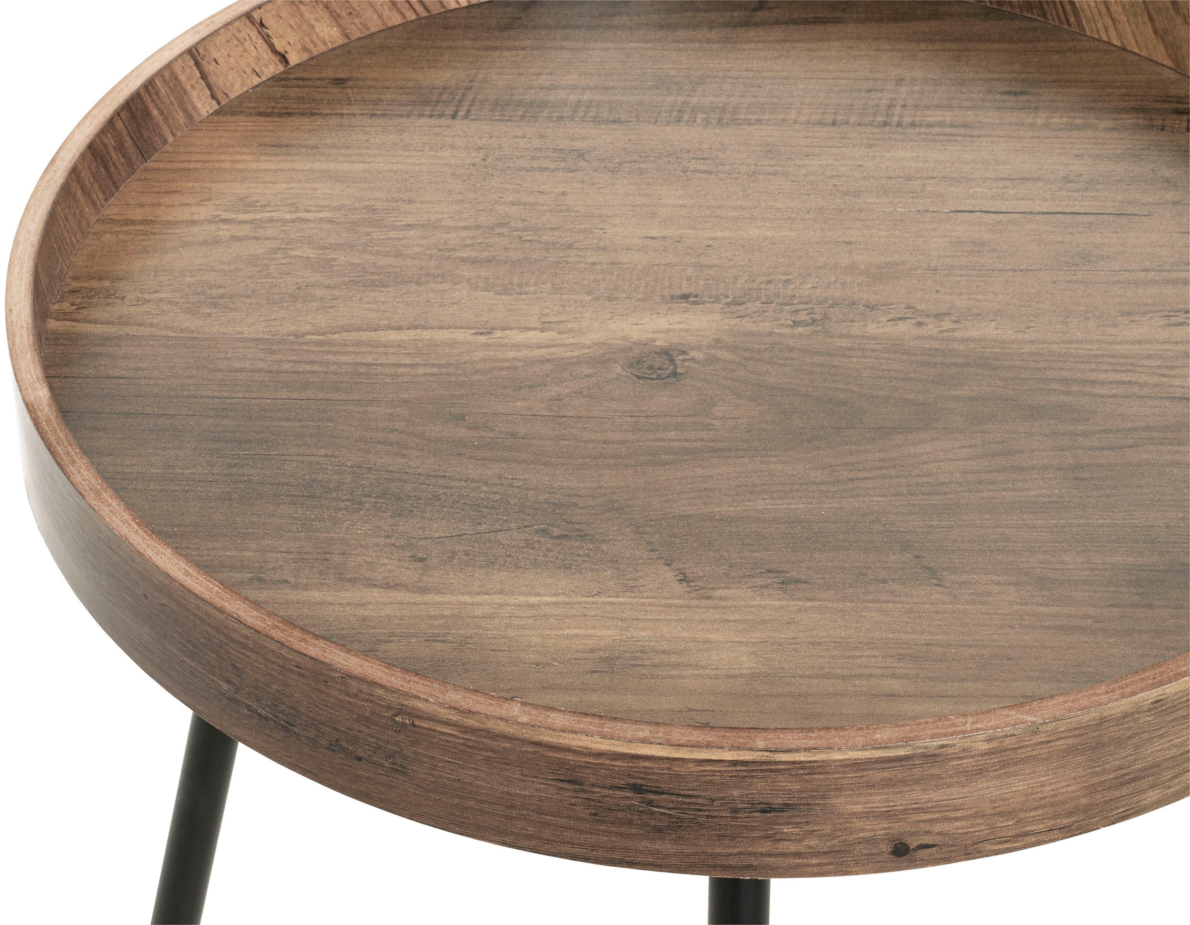 HAKU Beistelltisch »Sofatisch, Wohnzimmertisch« 1 Stk. tlg. rund - aus MDF Braun - Ø/H 40/45 cm