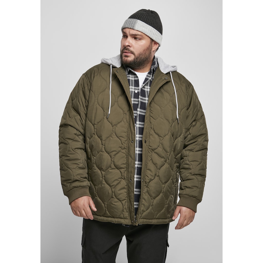 URBAN CLASSICS Outdoorjacke »Männer Quilted Hooded Jacket« (1 St.) mit Kapuze