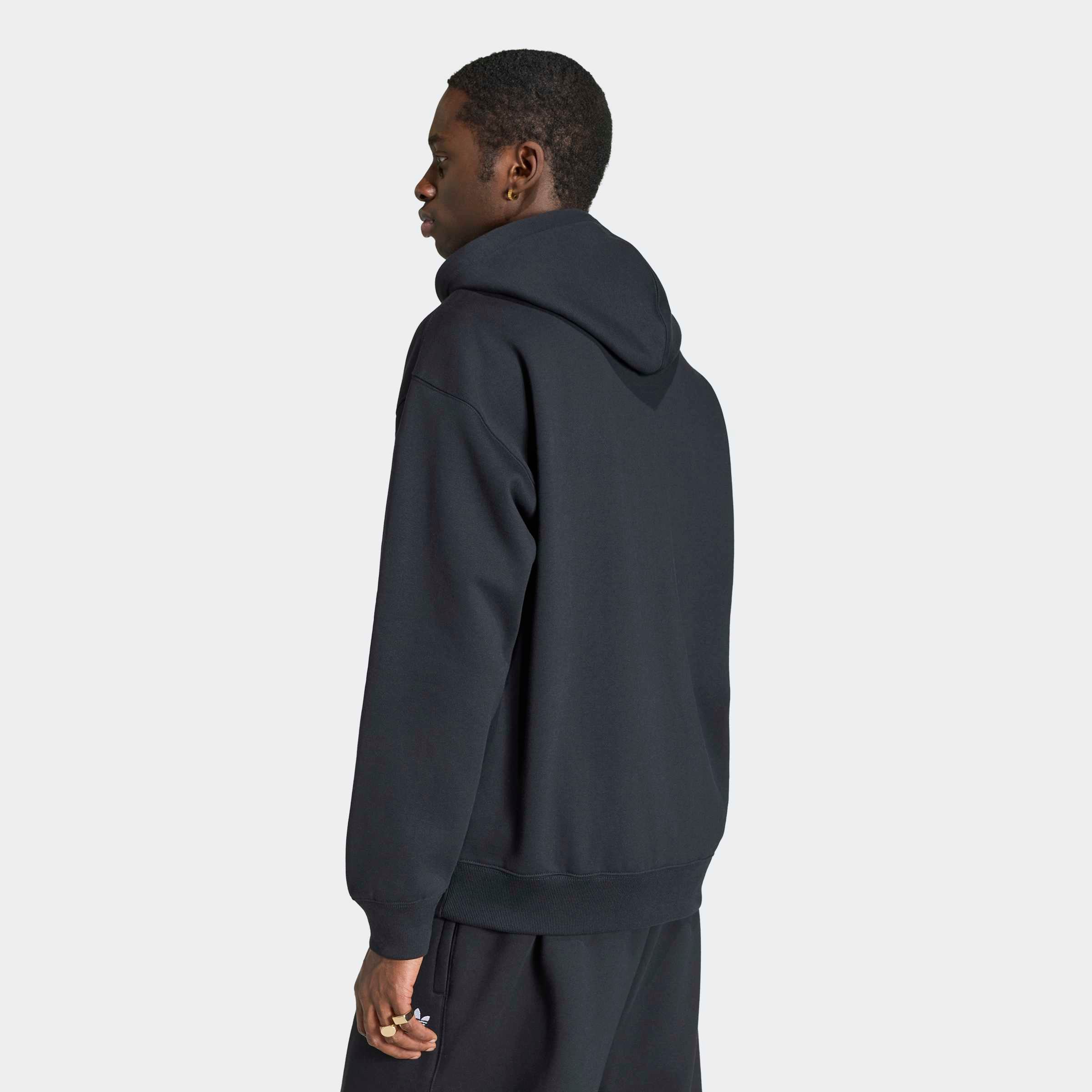 adidas Originals Kapuzensweatshirt »TREFOIL ESSENTIALS HOODIE, LOCKER GESCHNITTEN, MIT DURCHGEHENDEM REISS«, mit Kordel, in normaler Länge
