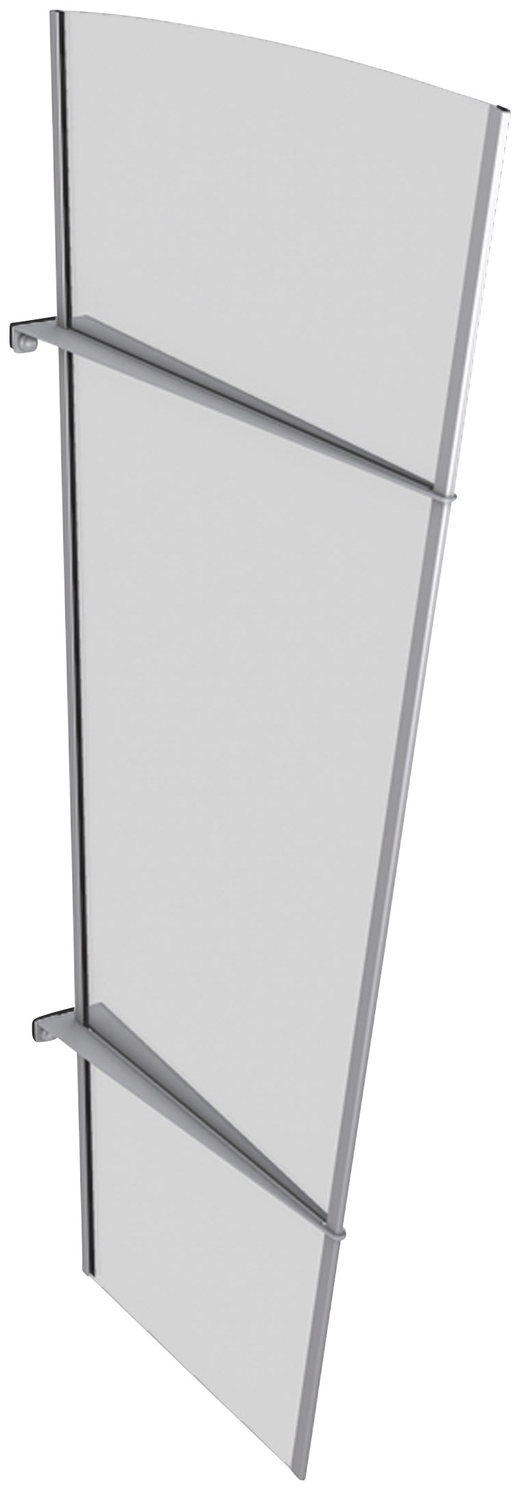 GUTTA Vordach-Seitenteil »XL Edelstahl«, TxH: 55-85x167 cm, weiß satiniert kaufen