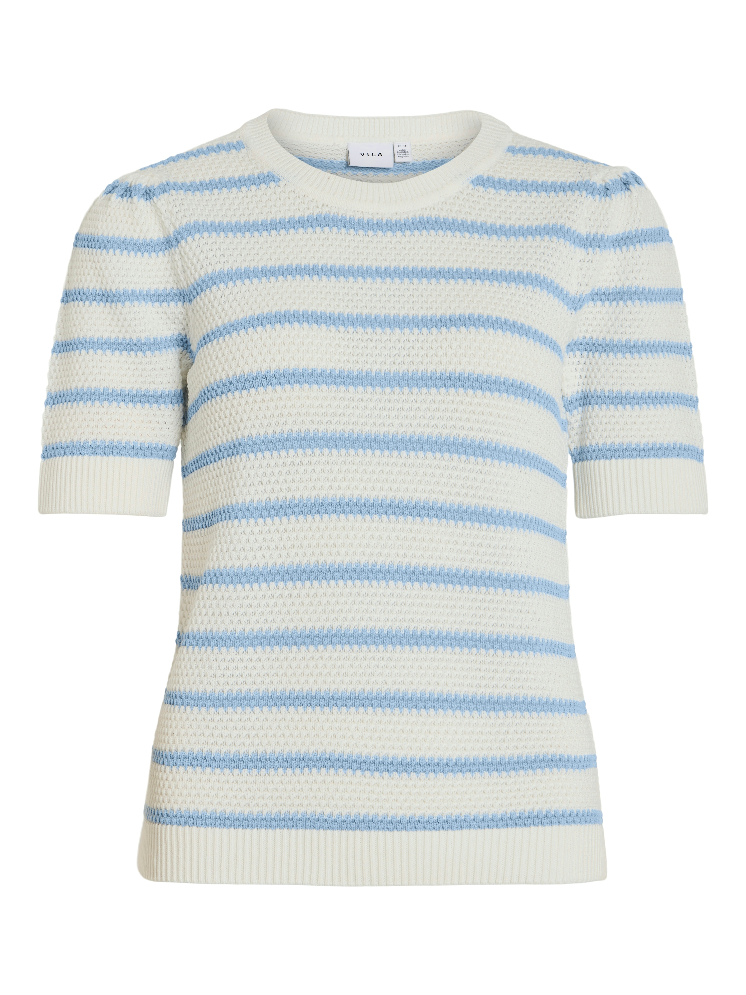 Vila Kurzarmpullover "VIDALO O-NECK S/S STRIPE KNIT-NOOS" günstig online kaufen