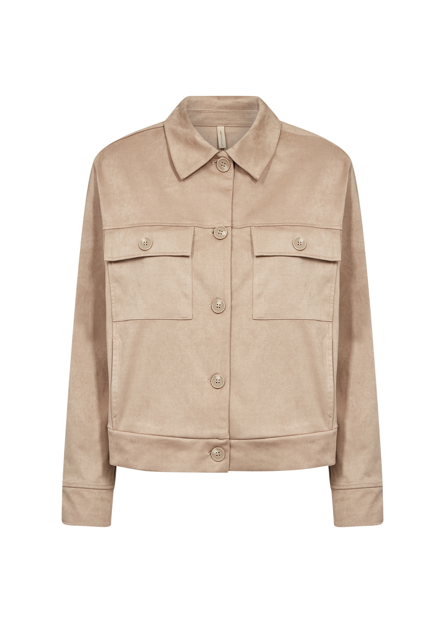 soyaconcept Kurzjacke »SC-HUDDA 1« Materialmix mit Stretch