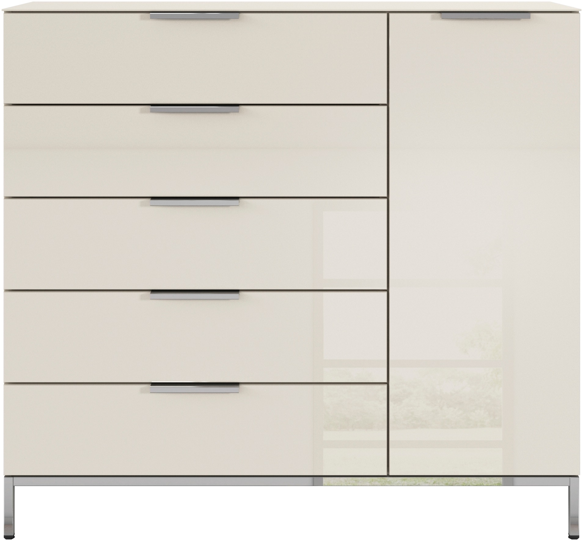 rauch Kombikommode "Kommode Türkommode Sideboard Kombikommode FLIPP mit Gla günstig online kaufen